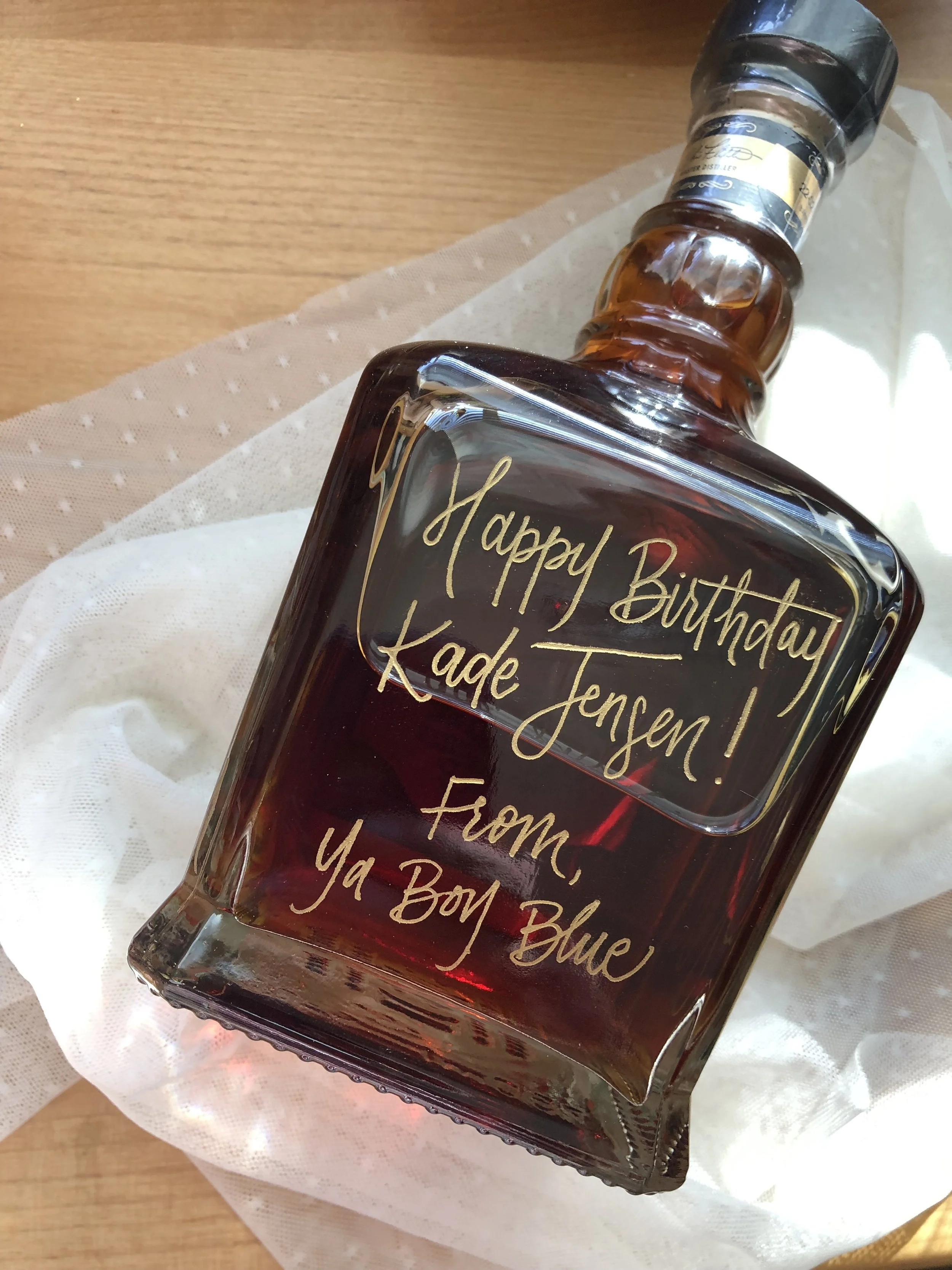 The Art of Liquor Bottle Engraving