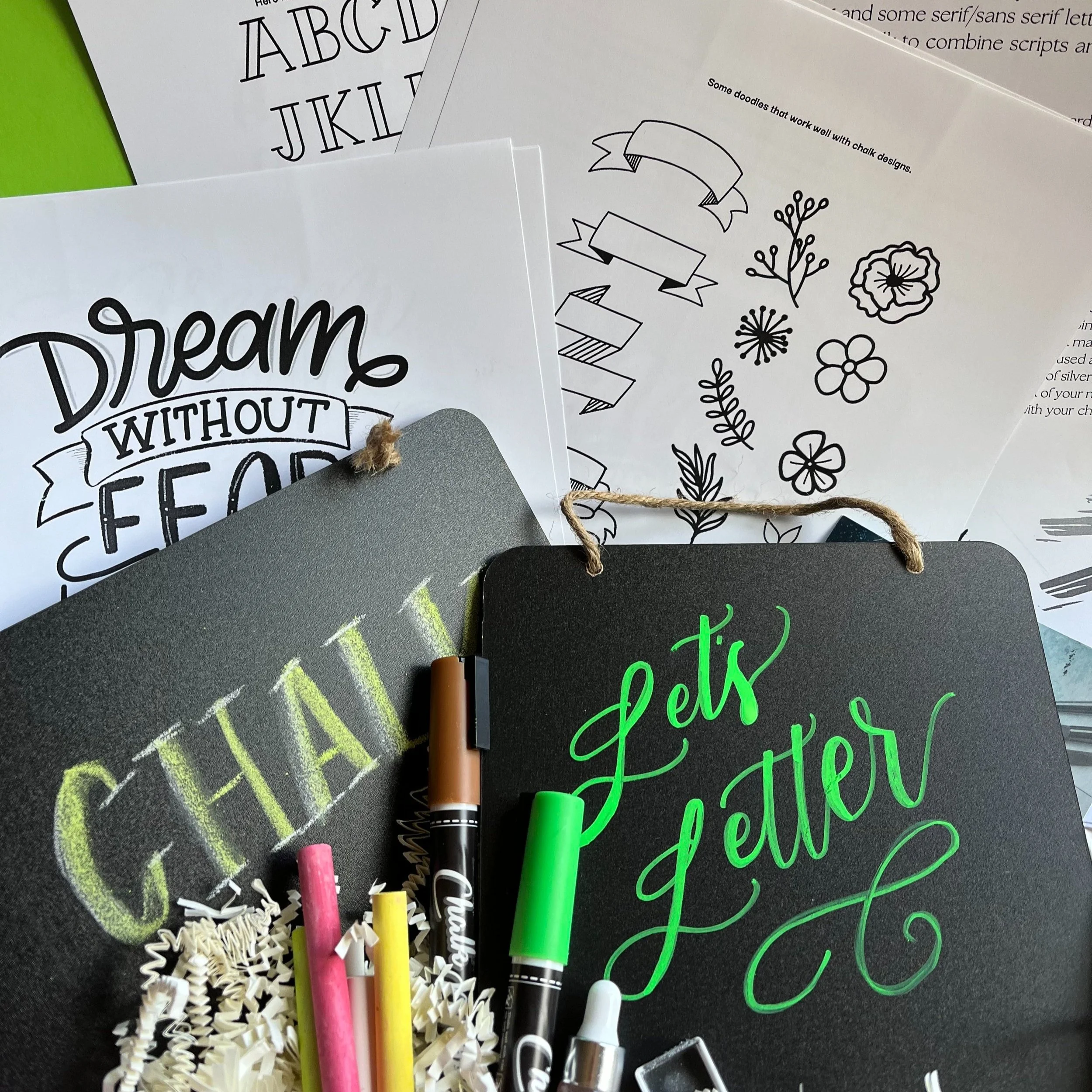 Chalk Lettering Kate August Subscription Box | Chalkboard Lettering — Simply Lettered Studio