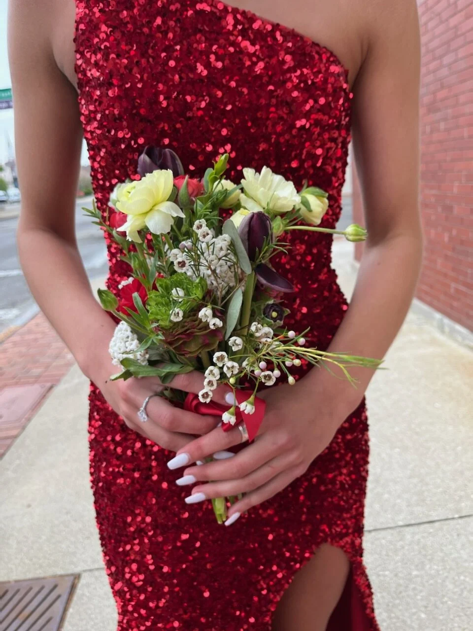 2023 Prom Posey Handheld Bouquet Morningside Meadows Flower Farm