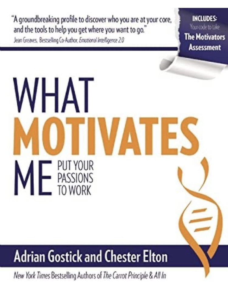 What Motivates Me: Put Your Passions to Work What Motivates Me will help readers align the work they do every day, for the rest of their lives, with what truly motivates them.