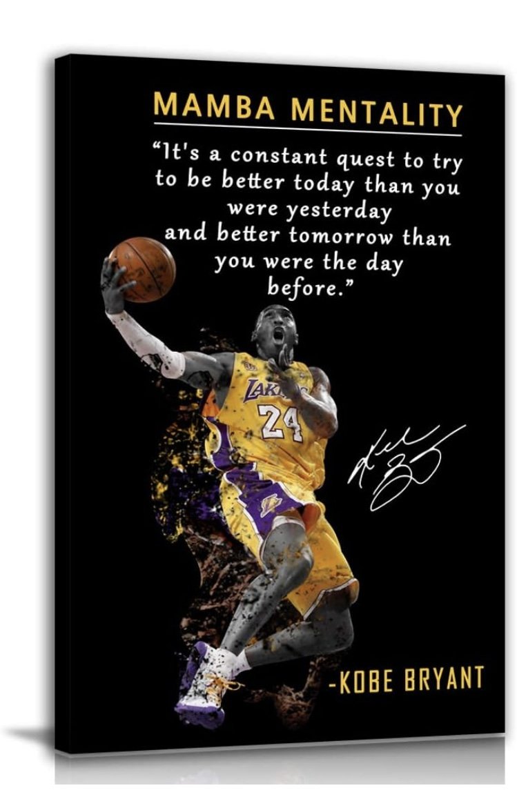 Motivational poster of Mumba Mentality.