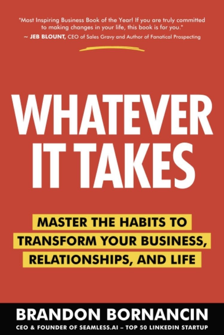Motivational and inspirational book about whatever it takes to master your habits.
