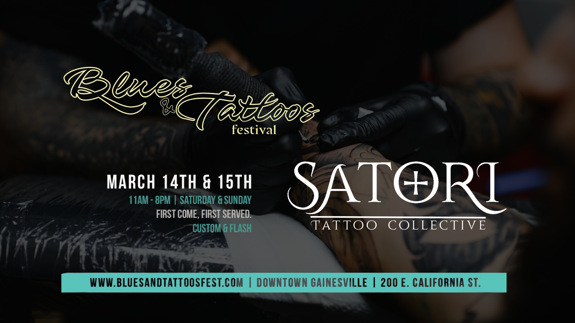 Satori Tattoo Collective at the Blues &amp; Tattoos Festival