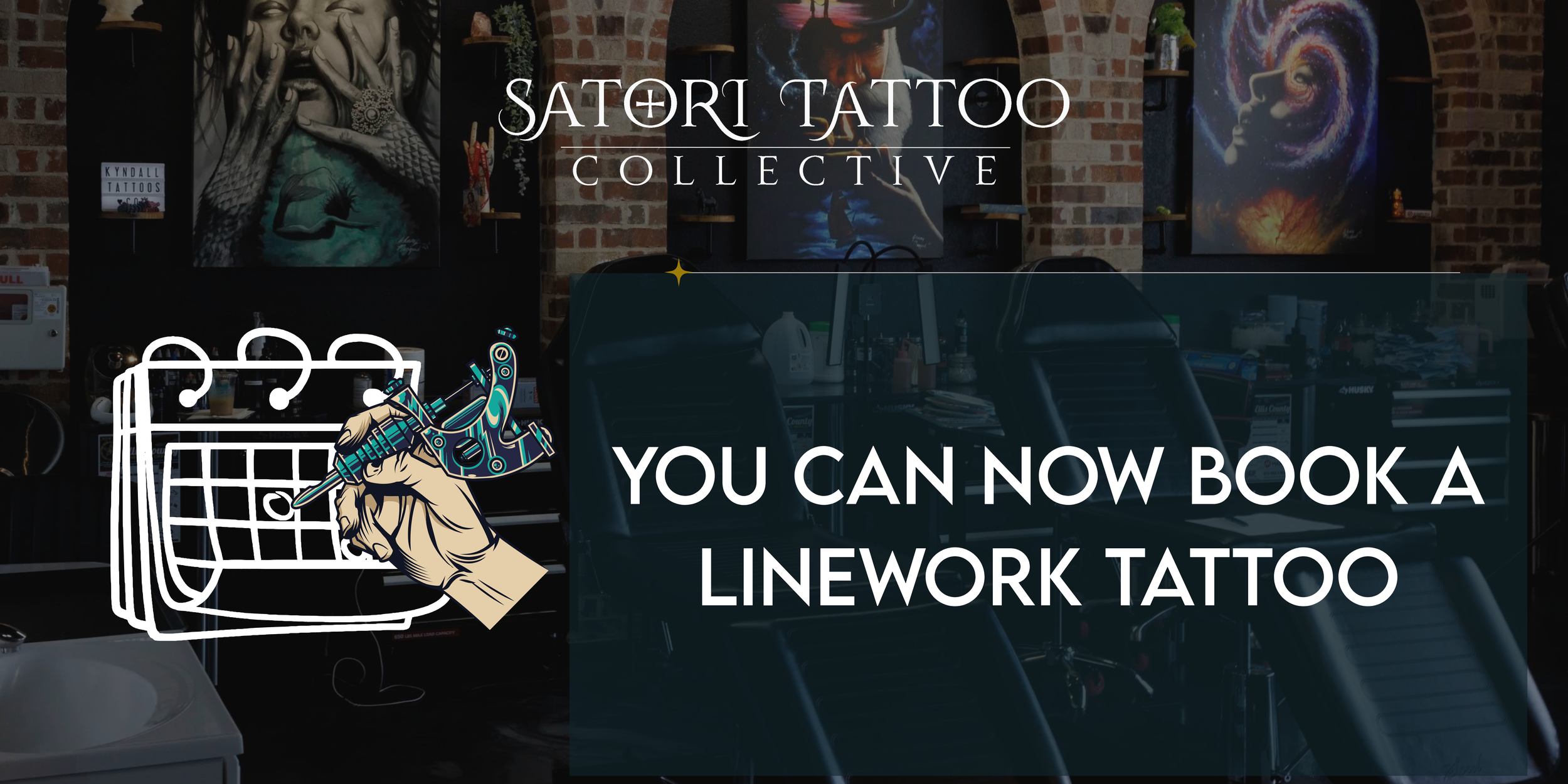 Linework Tattoo Appointments Now Available at Satori Tattoo Collective