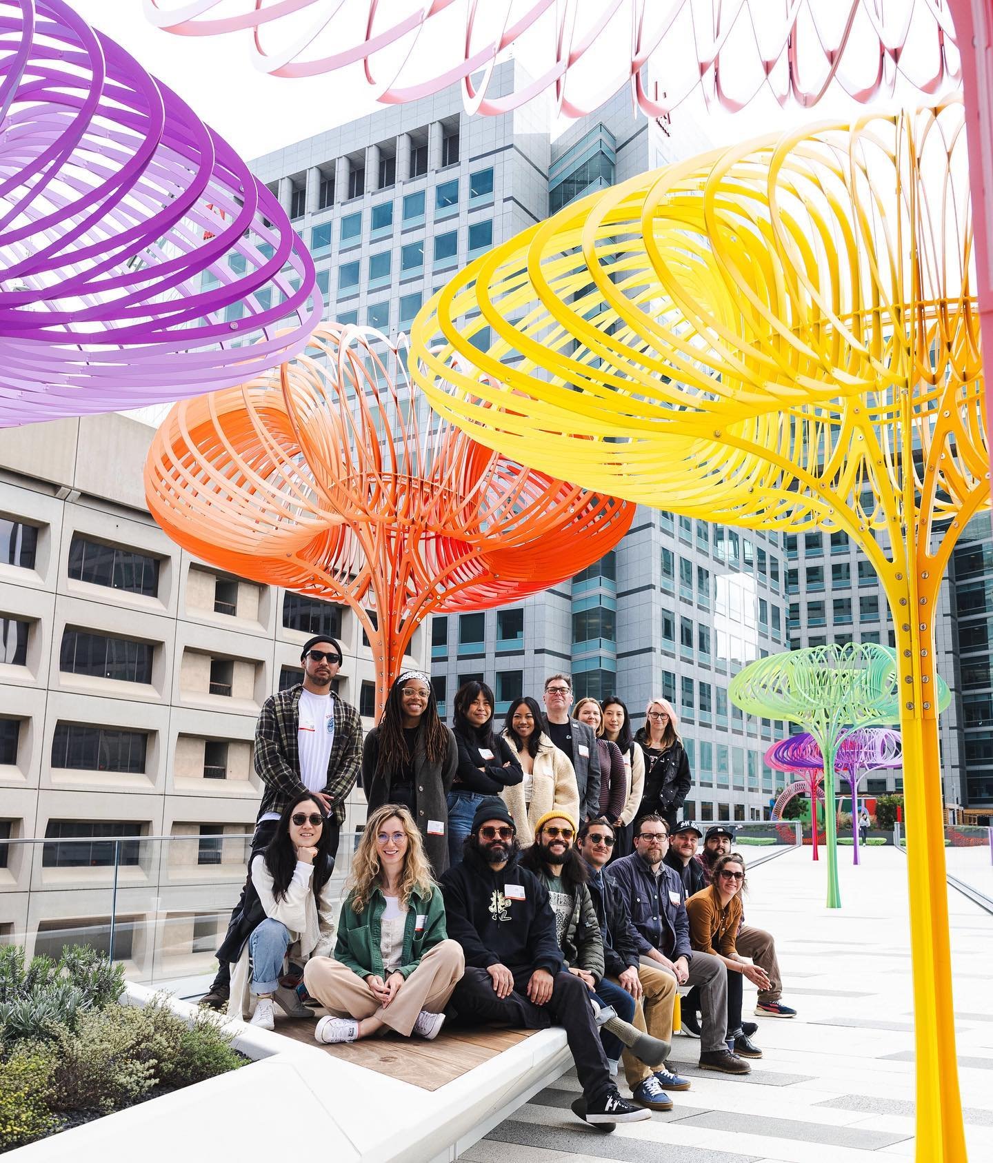 Yesterday, Local Color staff and a group of local Artists had a chance to tour Adobe&rsquo;s HQ! Their staff shared a first-of-its-kind walk through of the art installations found throughout the company&rsquo;s four building campus.
&bull;
Special th