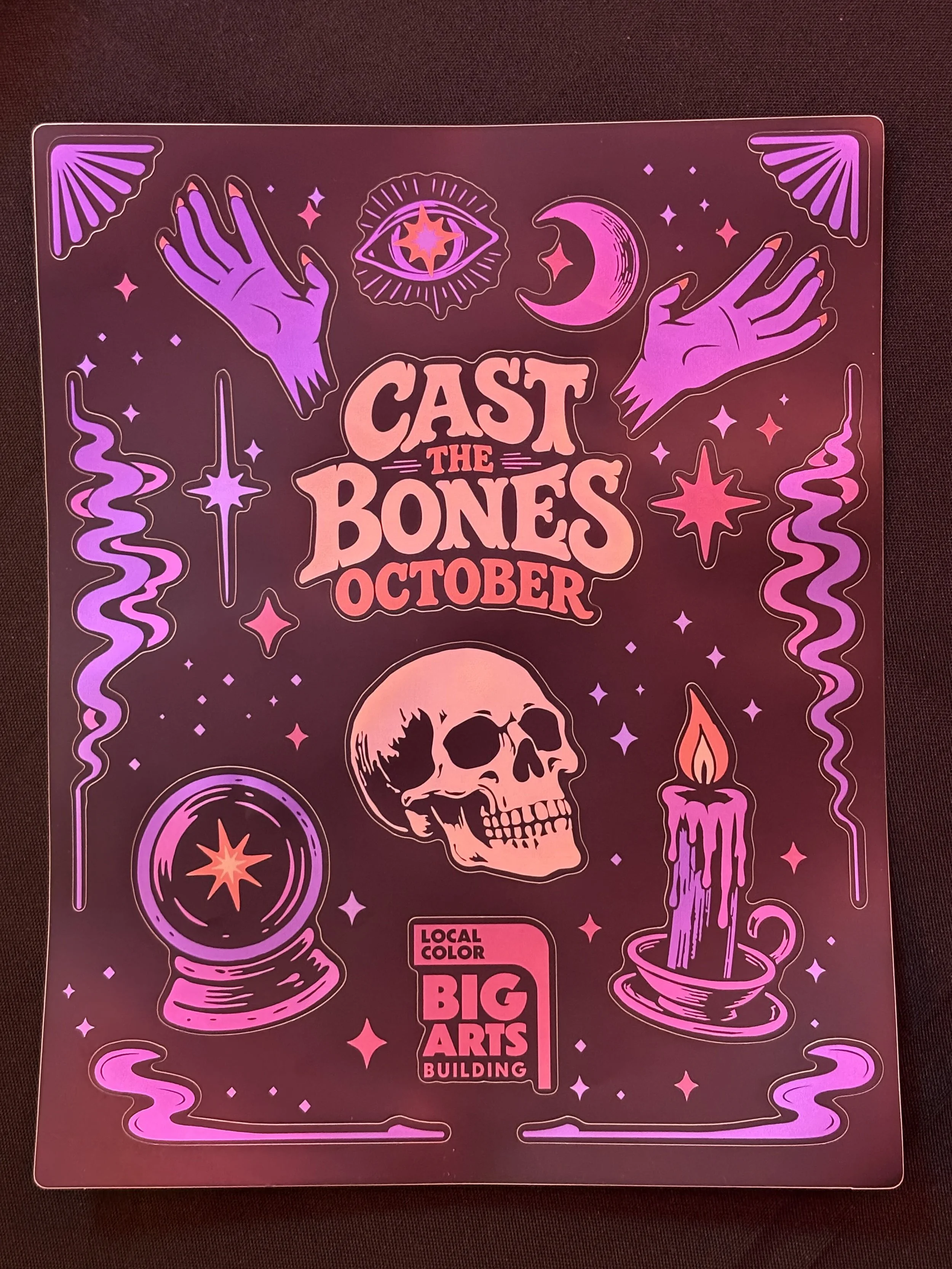 Cast the Bones Sticker Sheet