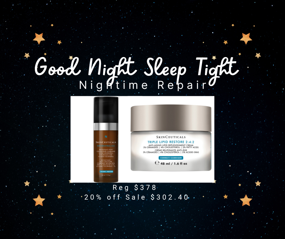 "Night Time Repair" Resveratrol BE & Triple Lipid Restore 2:4:2