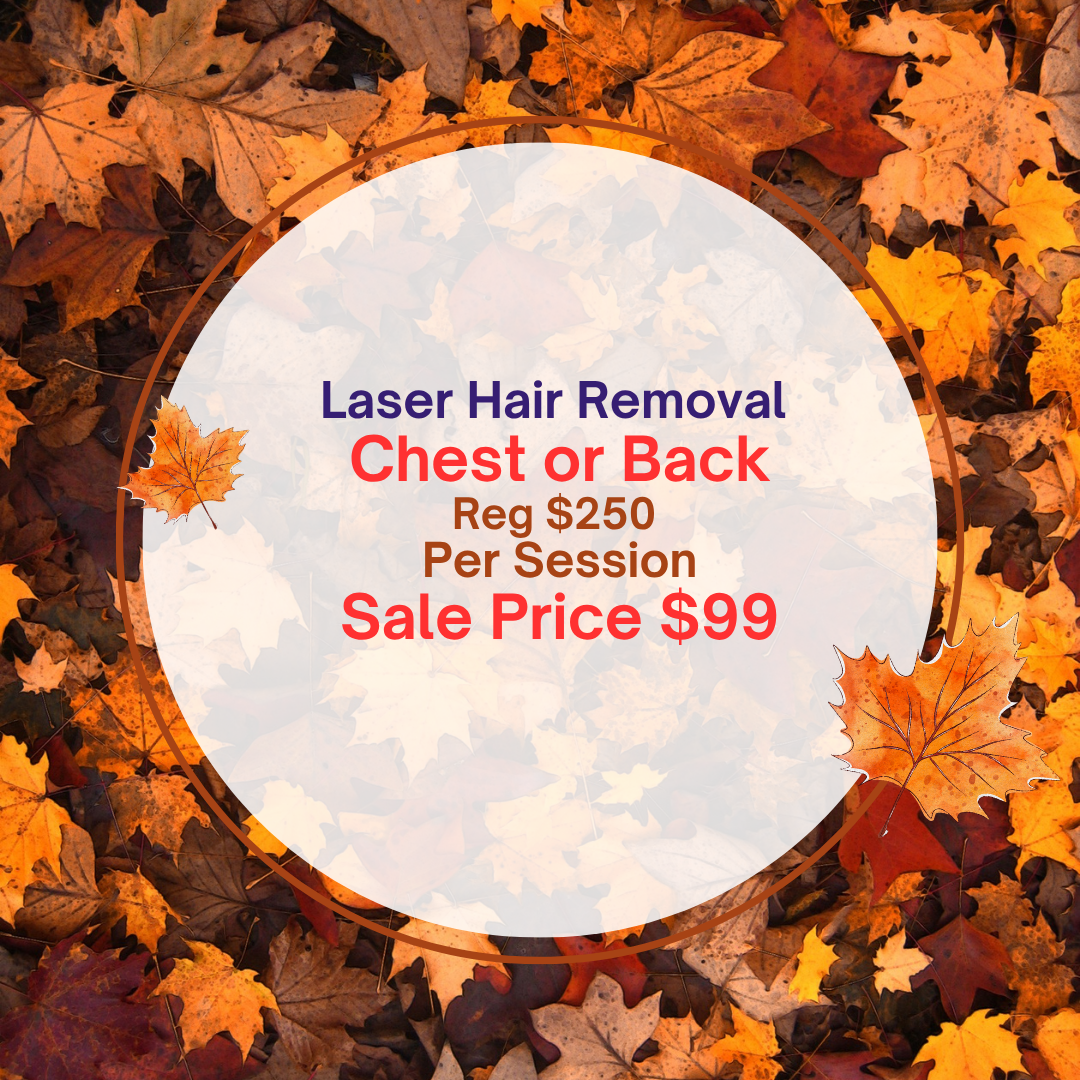 Chest or Back Laser Hair Removal Pricing Valid Until Oct 2nd 2026