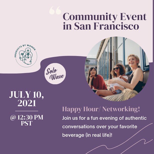 🎉 Our first community event in collaboration with @productsbywomen is happening tomorrow in San Francisco and WE couldn&rsquo;t be more excited! 

📣 Inviting Women Explores and Travelers in the Bay Area to join us and celebrate these communities (w