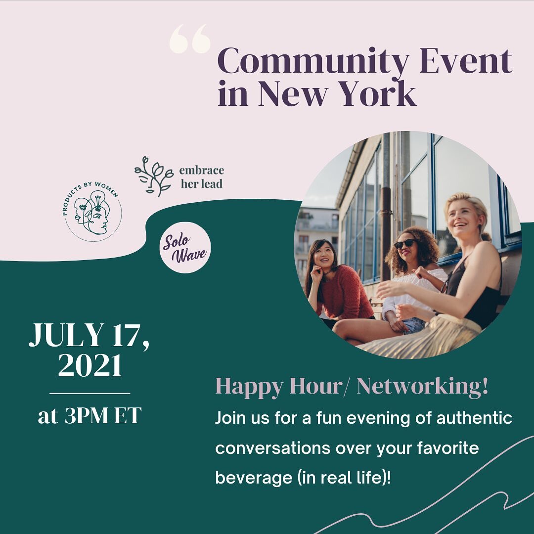 ✨Happening soon ✨

Excited for our next community event in New York in collaboration with @productsbywomen and @embraceherlead ❤️ 

Did you sign up already? If not, reach out to us directly as you don&rsquo;t want to miss an evening of authentic conv