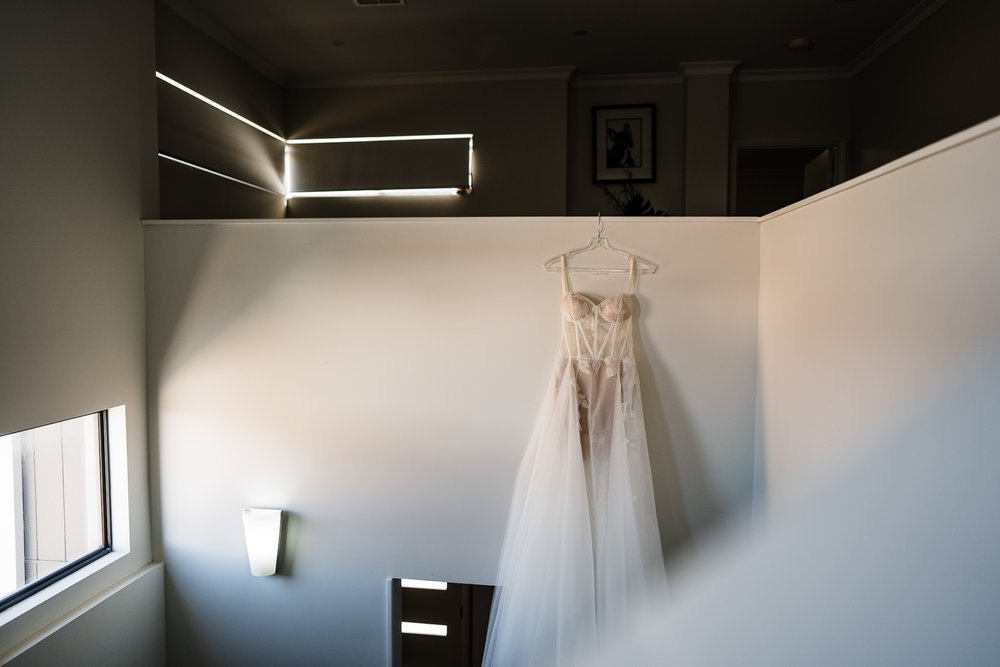  bride’s modern wedding dress in Storehouse Subiaco, Perth Australia 