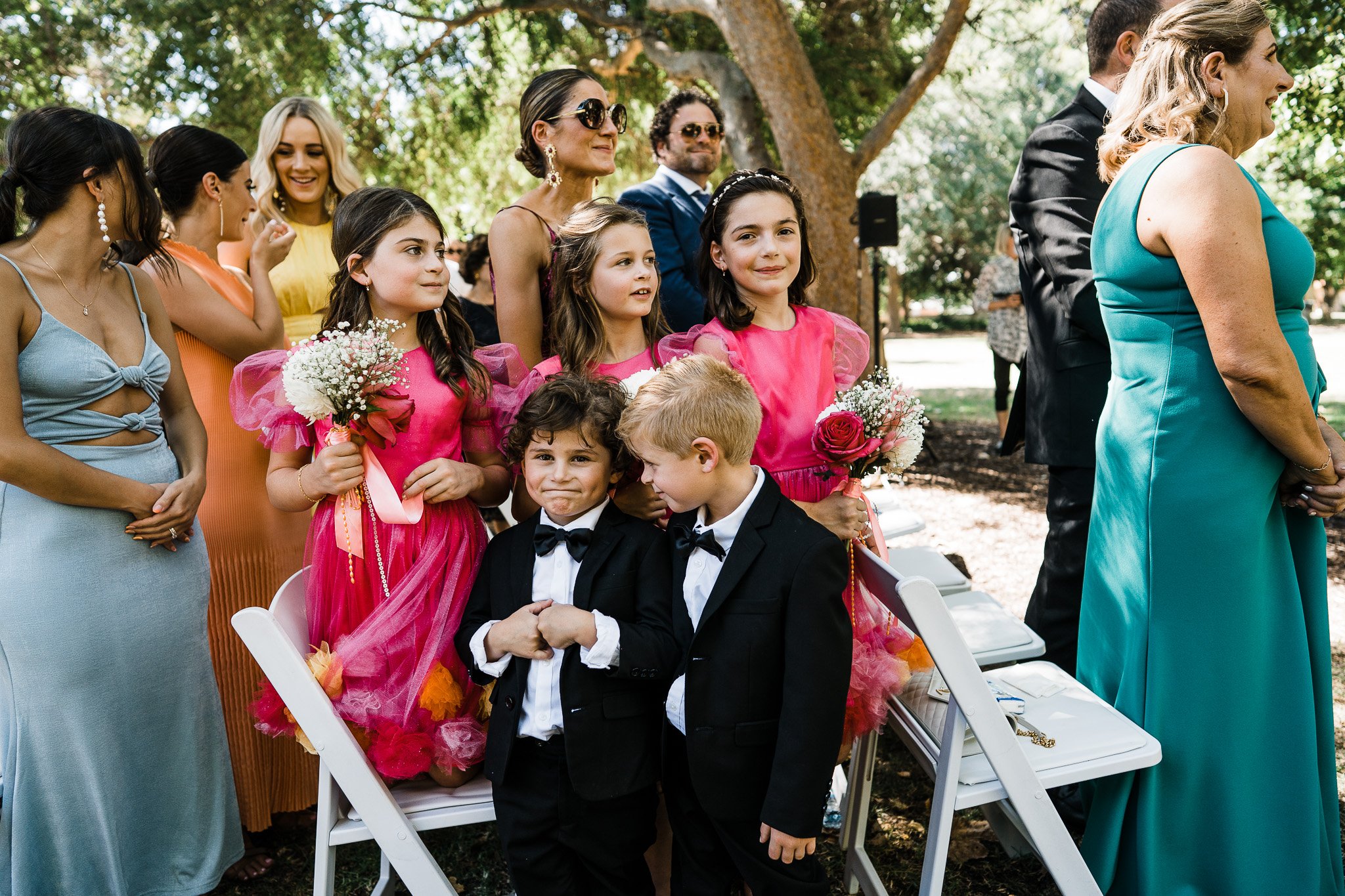  little guests also waiting for the bride 