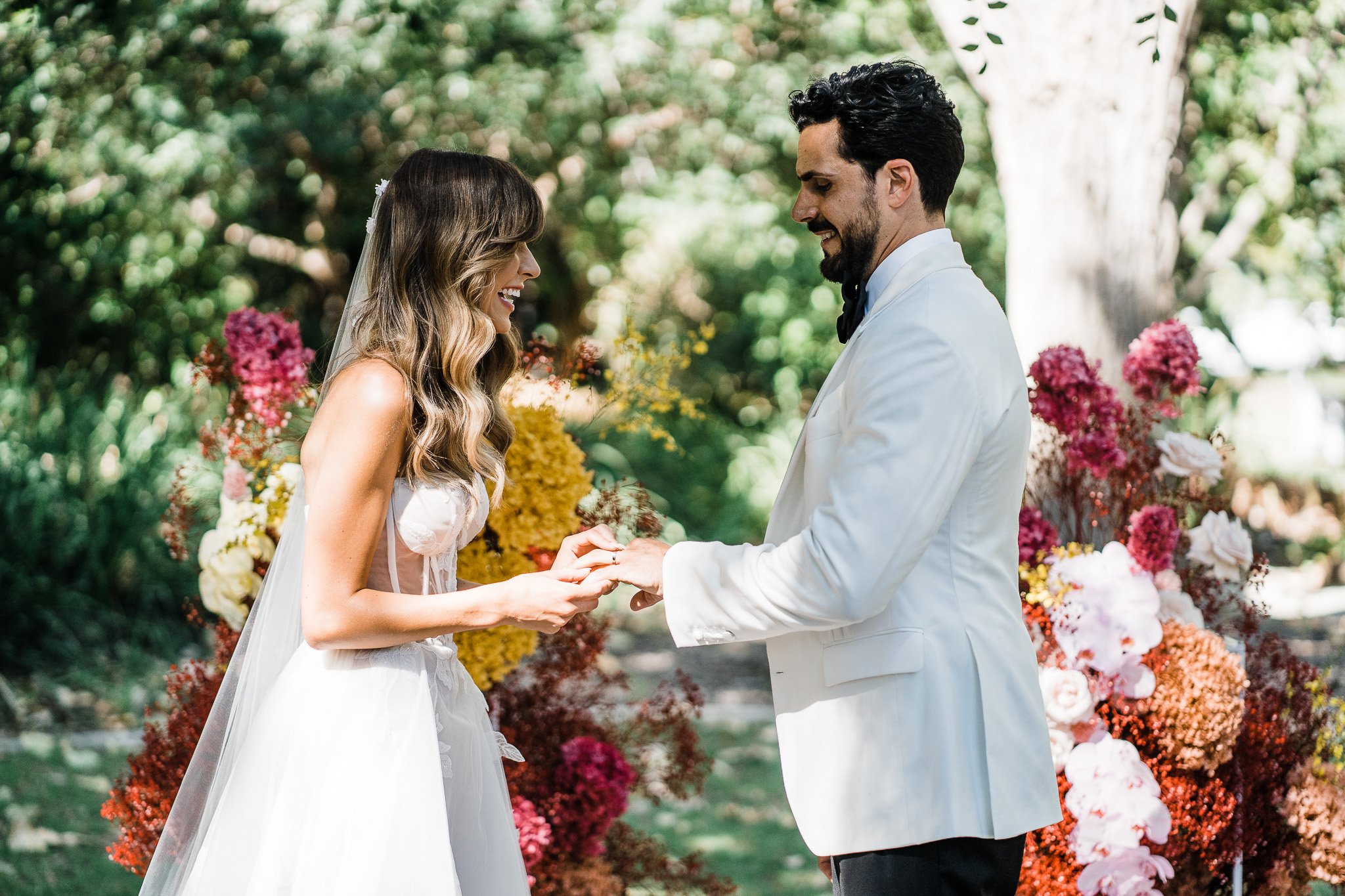  saying each other’s vows in their wedding at Storehouse Subiaco, Perth Australia 