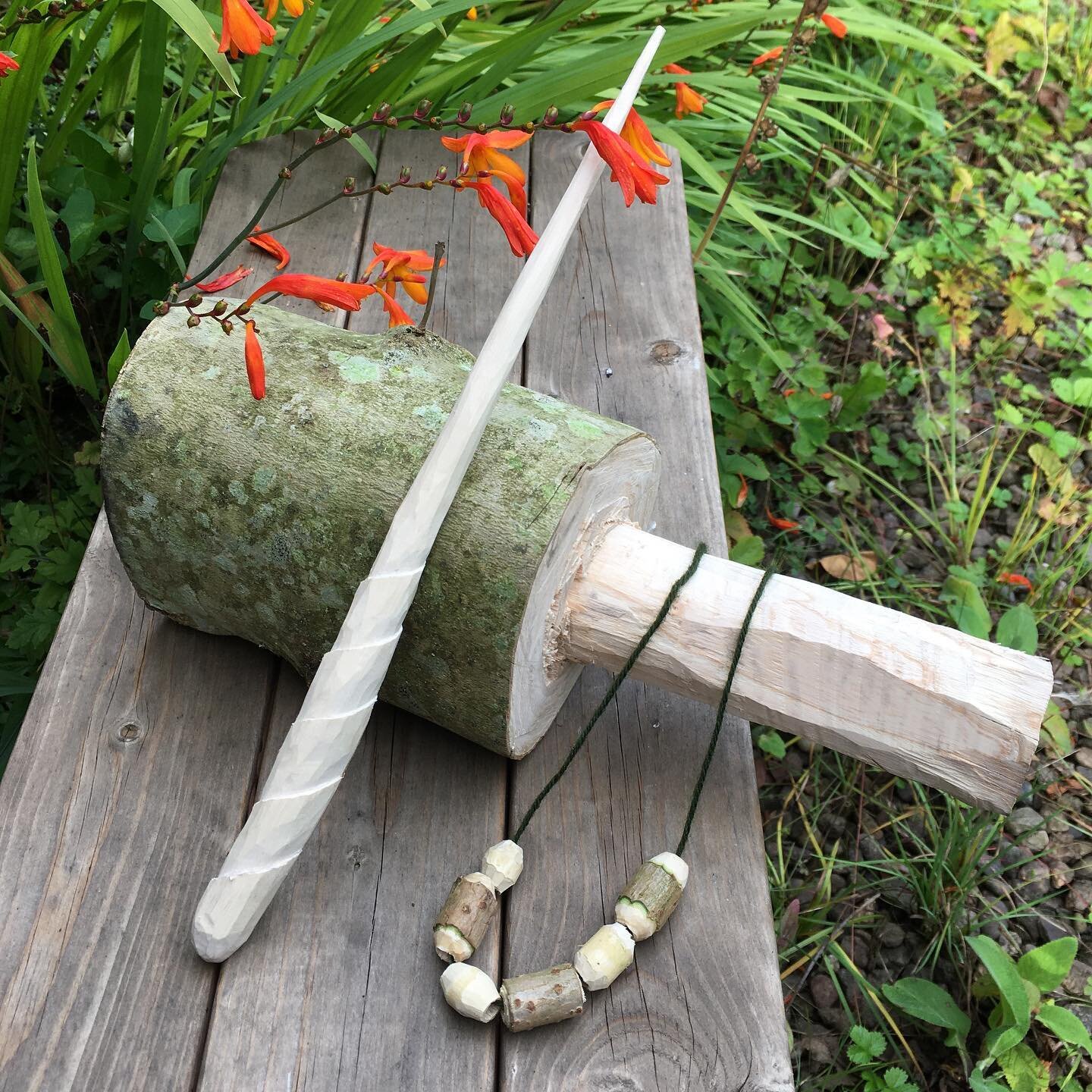 Fantastic day out trying whittling with the lovely Geraldine and Kirsty of @natureunlimitedscot  #newcraft #whittling #wonderfulwood #woodworking #cherrywood #greenwoodworking #workinnature #fantasticday #blisteredbuthappy