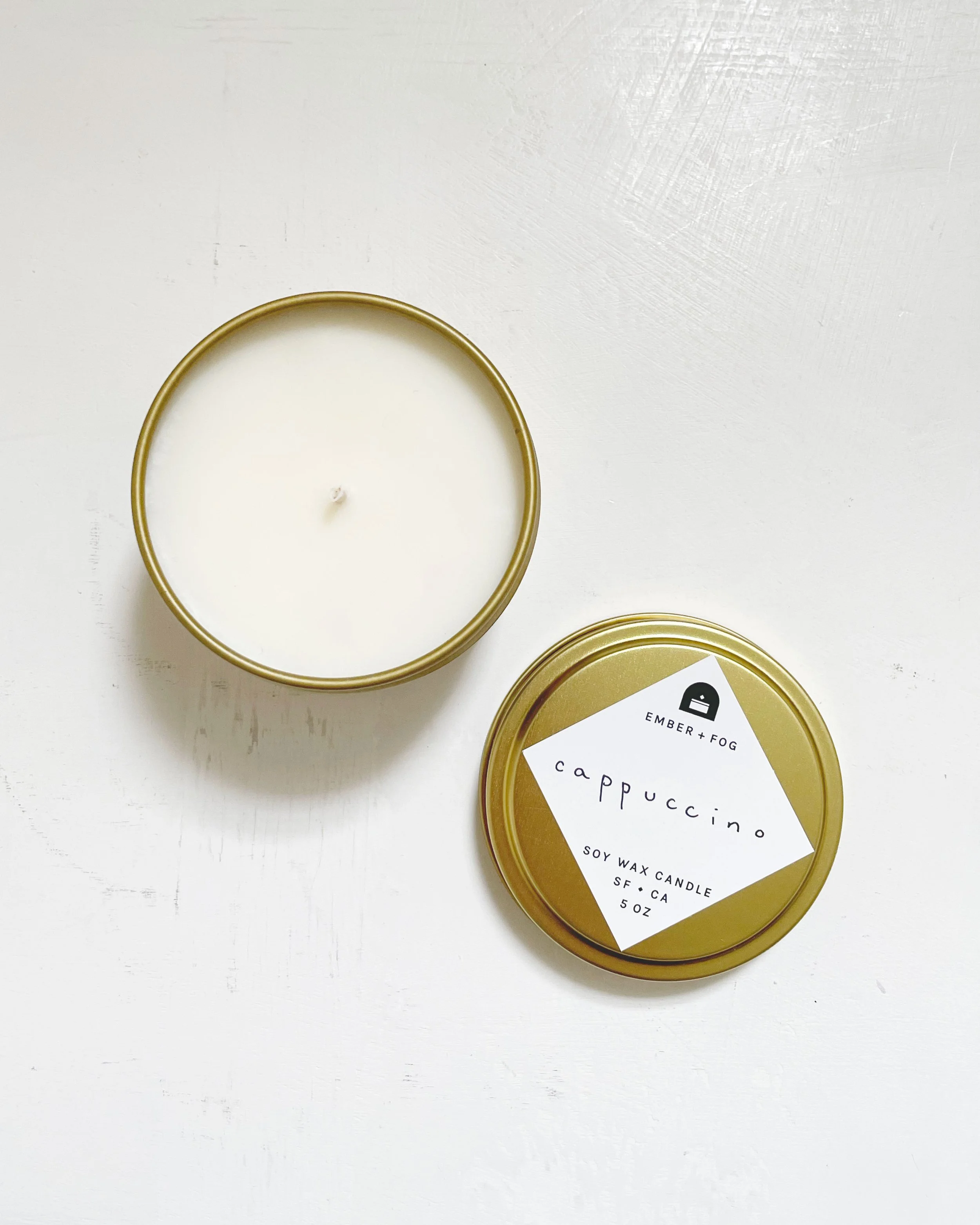 single-candle-overhead-lid-off-on-white-ember-and-fog-handmade-scented-autumn-fragrance-cappuccino-sm.jpg