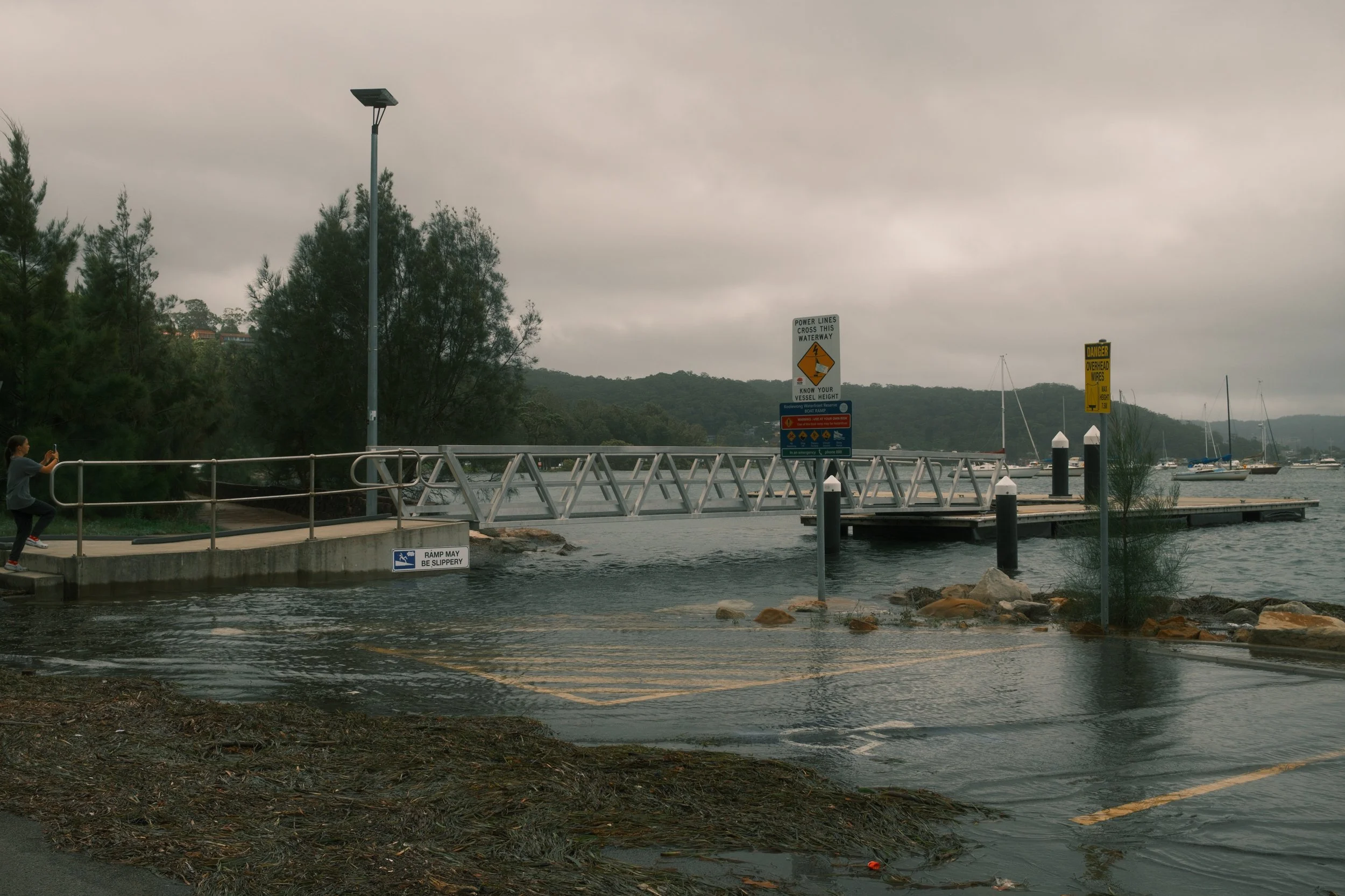   Tascott Boat Ramp underwater  