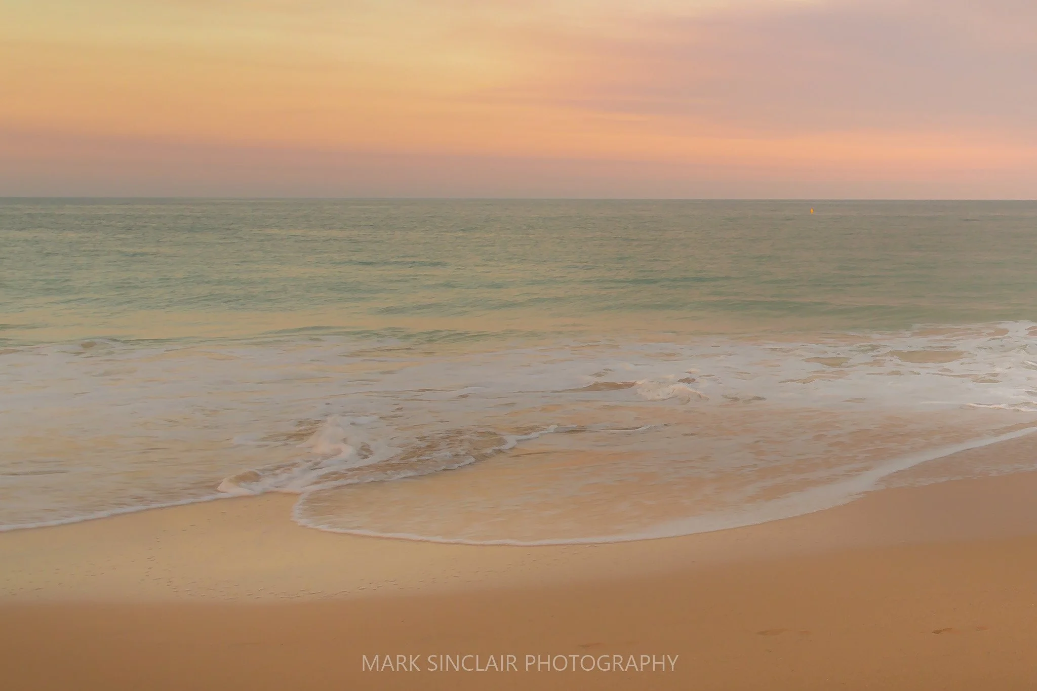   Pastel sunset at the beach  