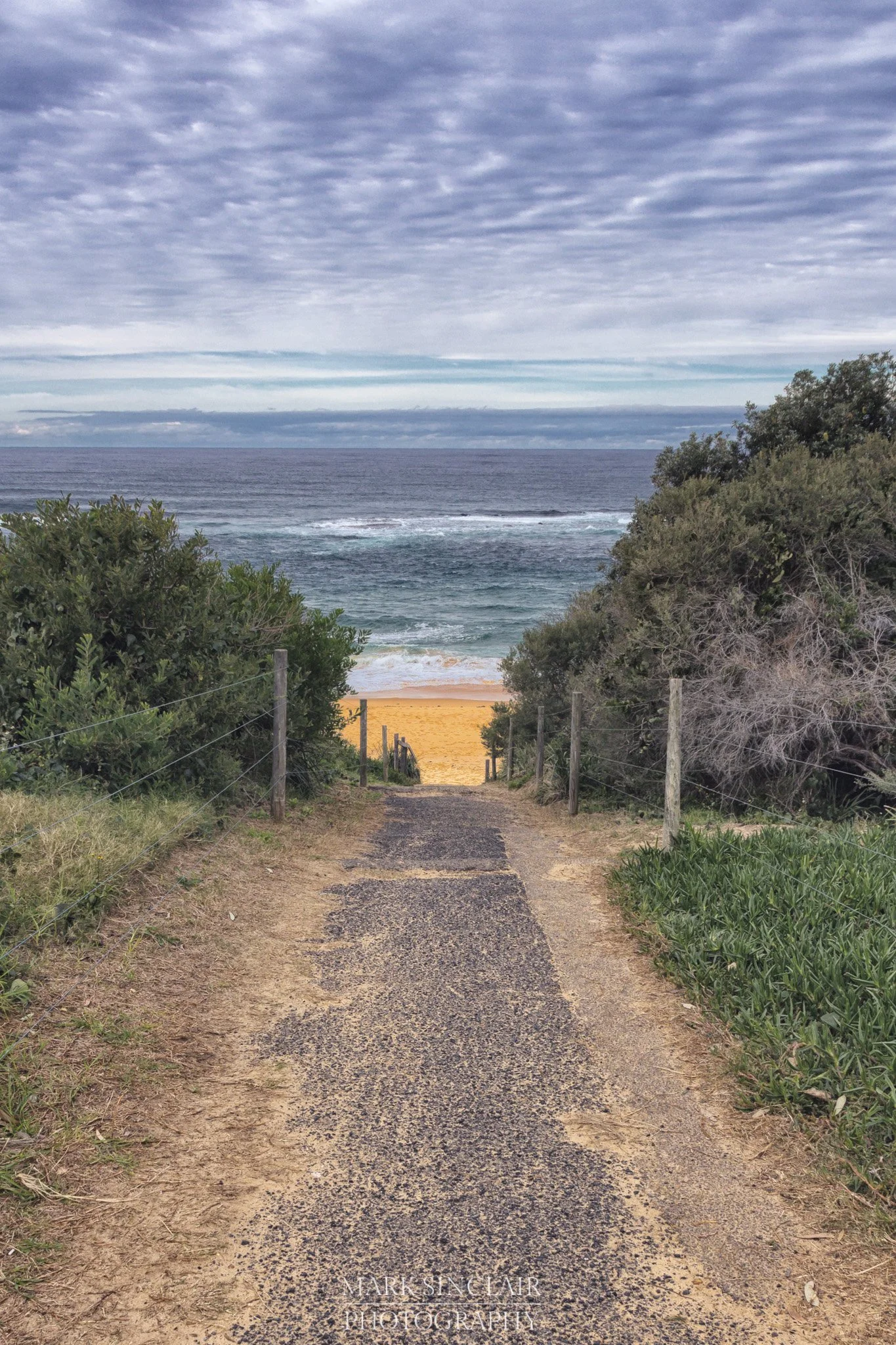   Path leading down to the beach  