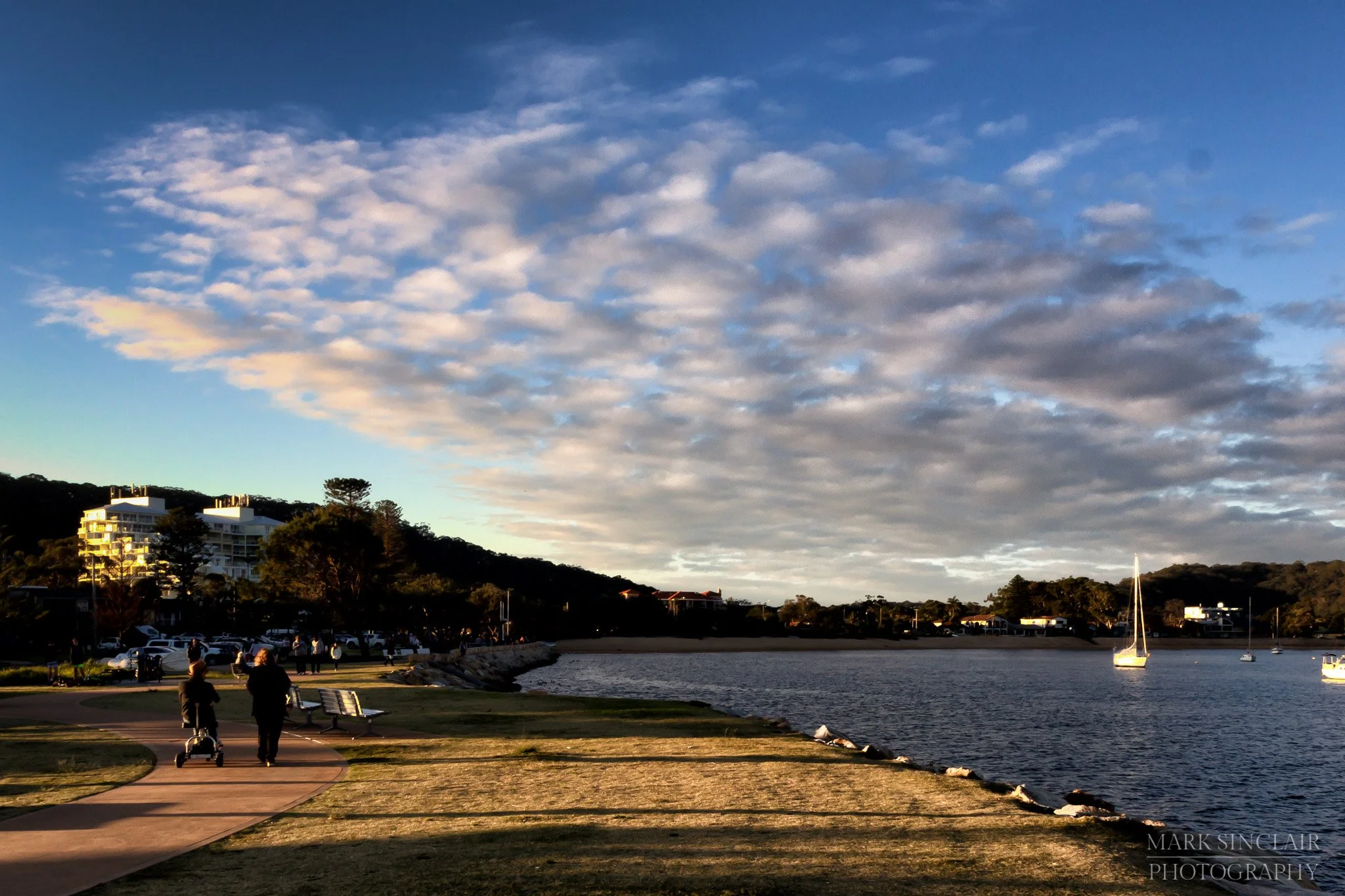   The new path on the foreshore  