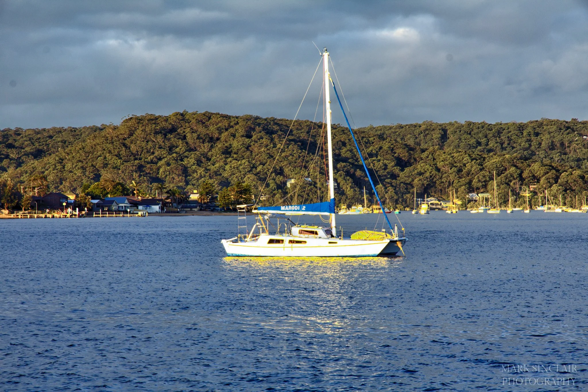   Looking across the water to Wagstaffe  