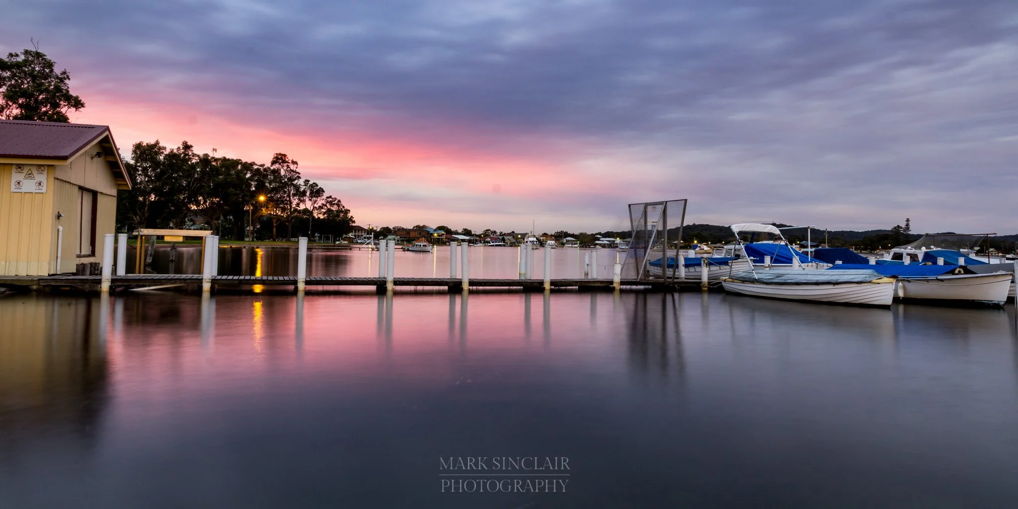   Pink tones at sunset  