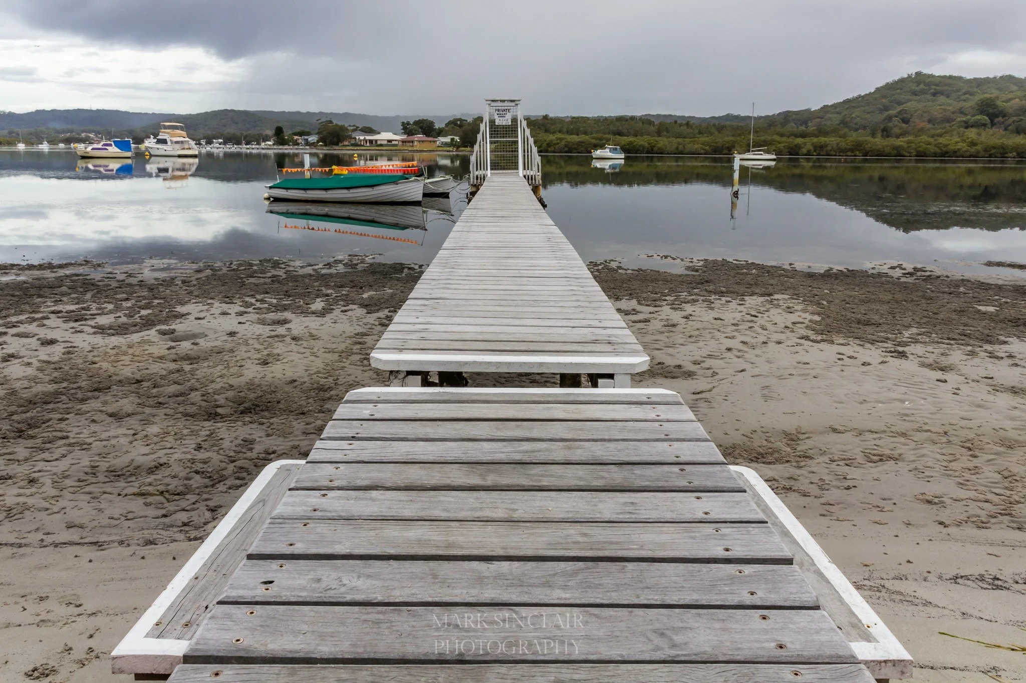   Walkway to the boats  