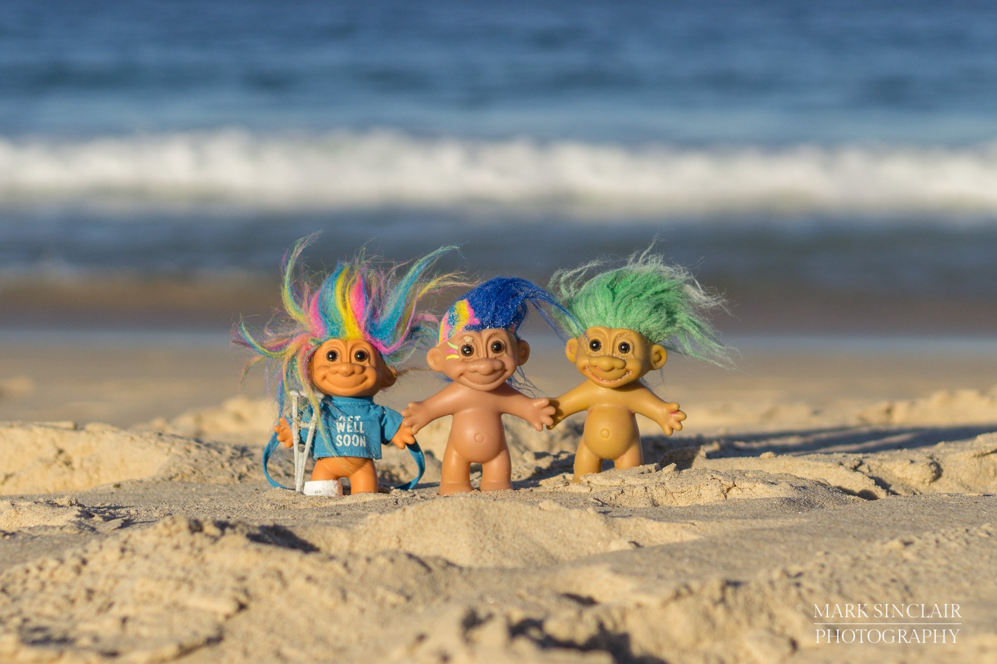   The trolls were loving the autumn sunshine  