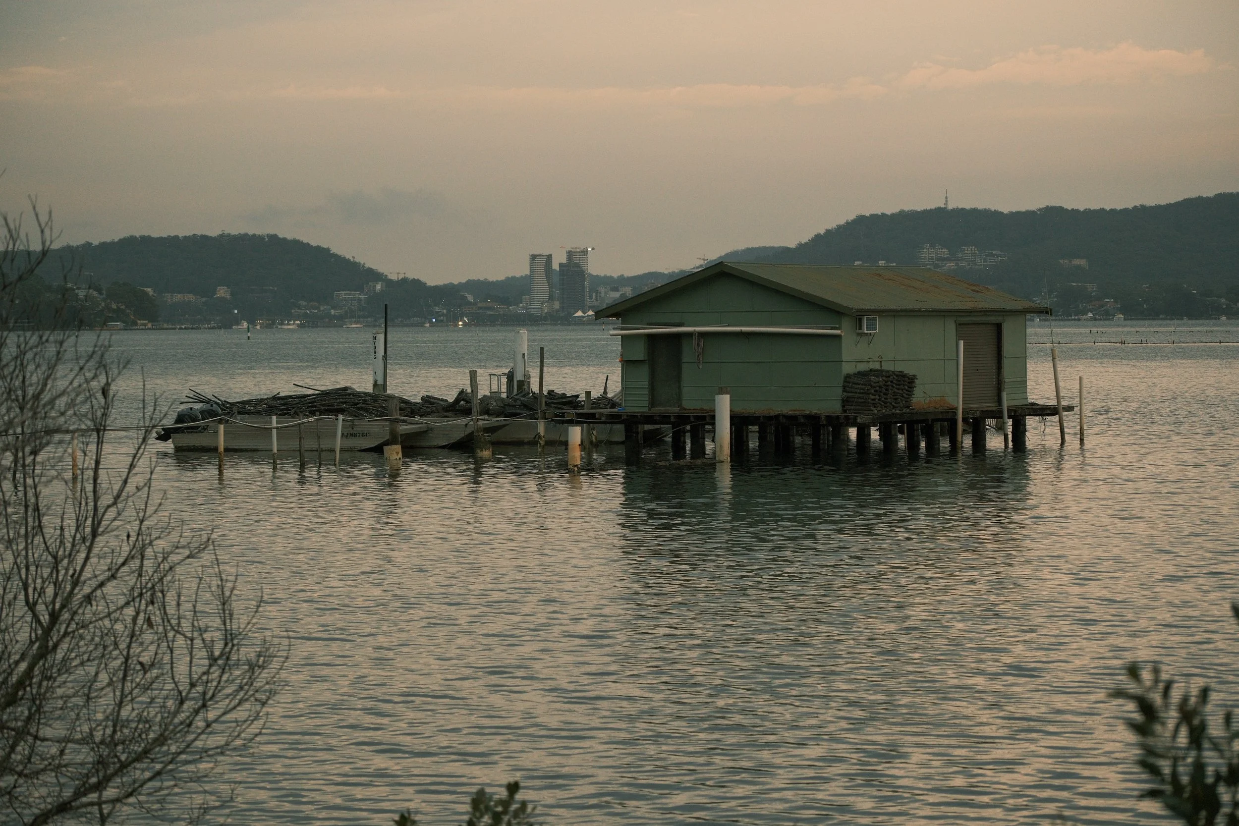   Oyster Wharf with Gosford in the Background  