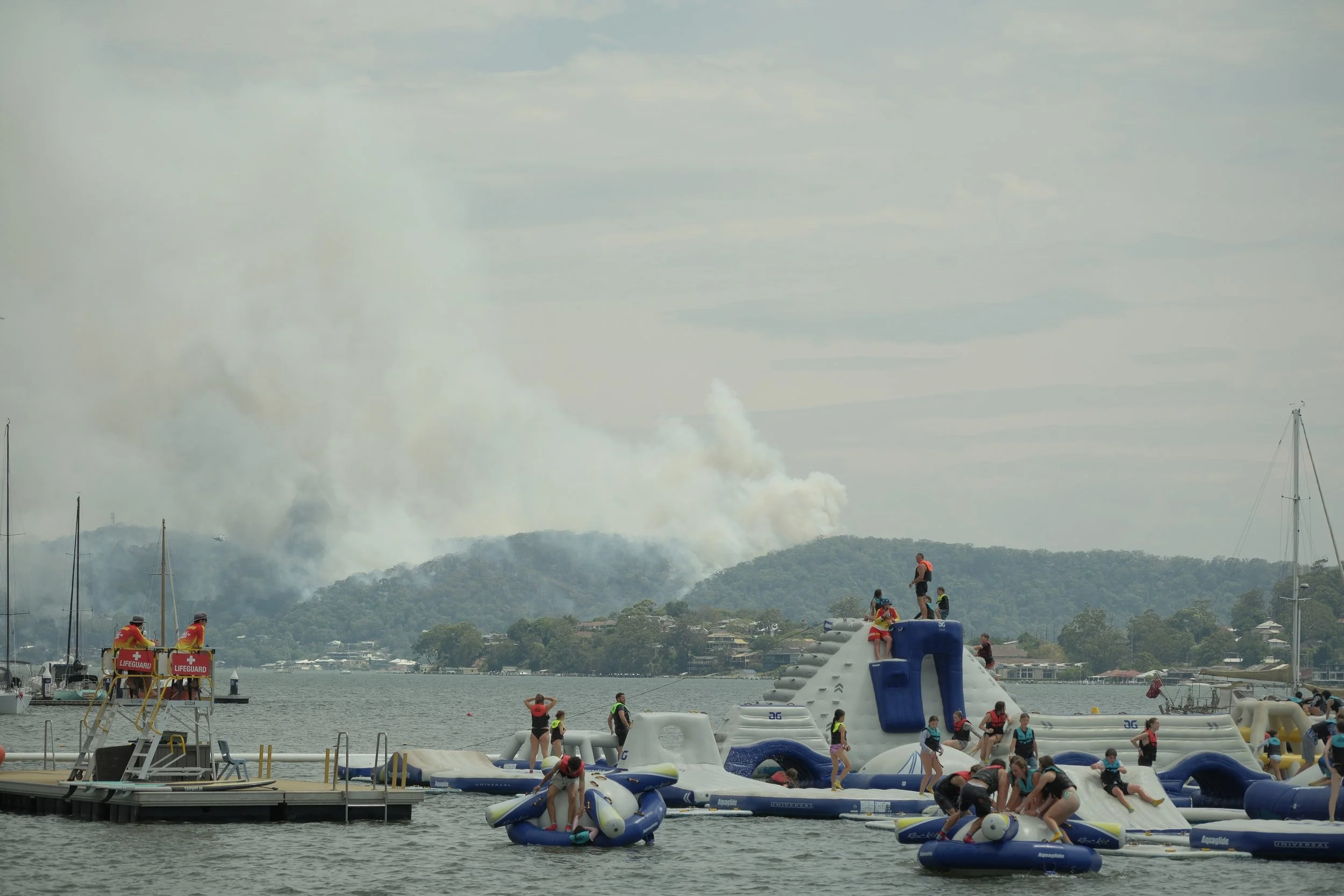   Life carries on whilst people’s homes are burning  