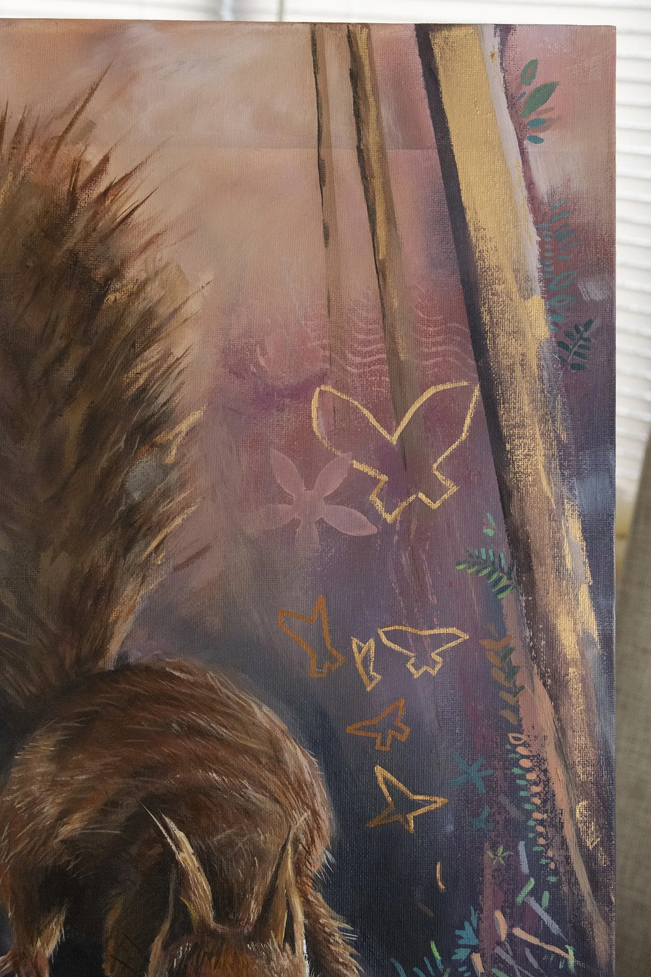 Red Squirrel Original Oil Painting Top Right Close Up.jpg