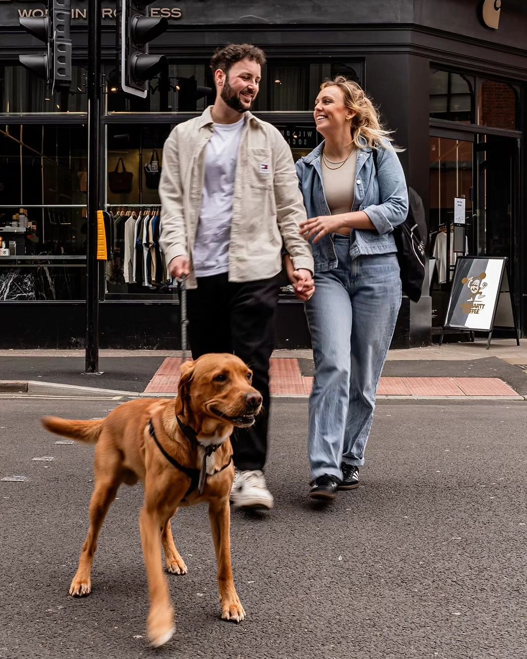 🖤 JESSICA &amp; RIKKI 🖤

And ERNIE!!! 

It was Ernie's first trip to the city &amp; he was an absolute superstar! OK, this wasn't just Ernie's shoot... but damn he's a handsome chap! 

Jess &amp; Rikki were my first couple shoot of the day in Manch