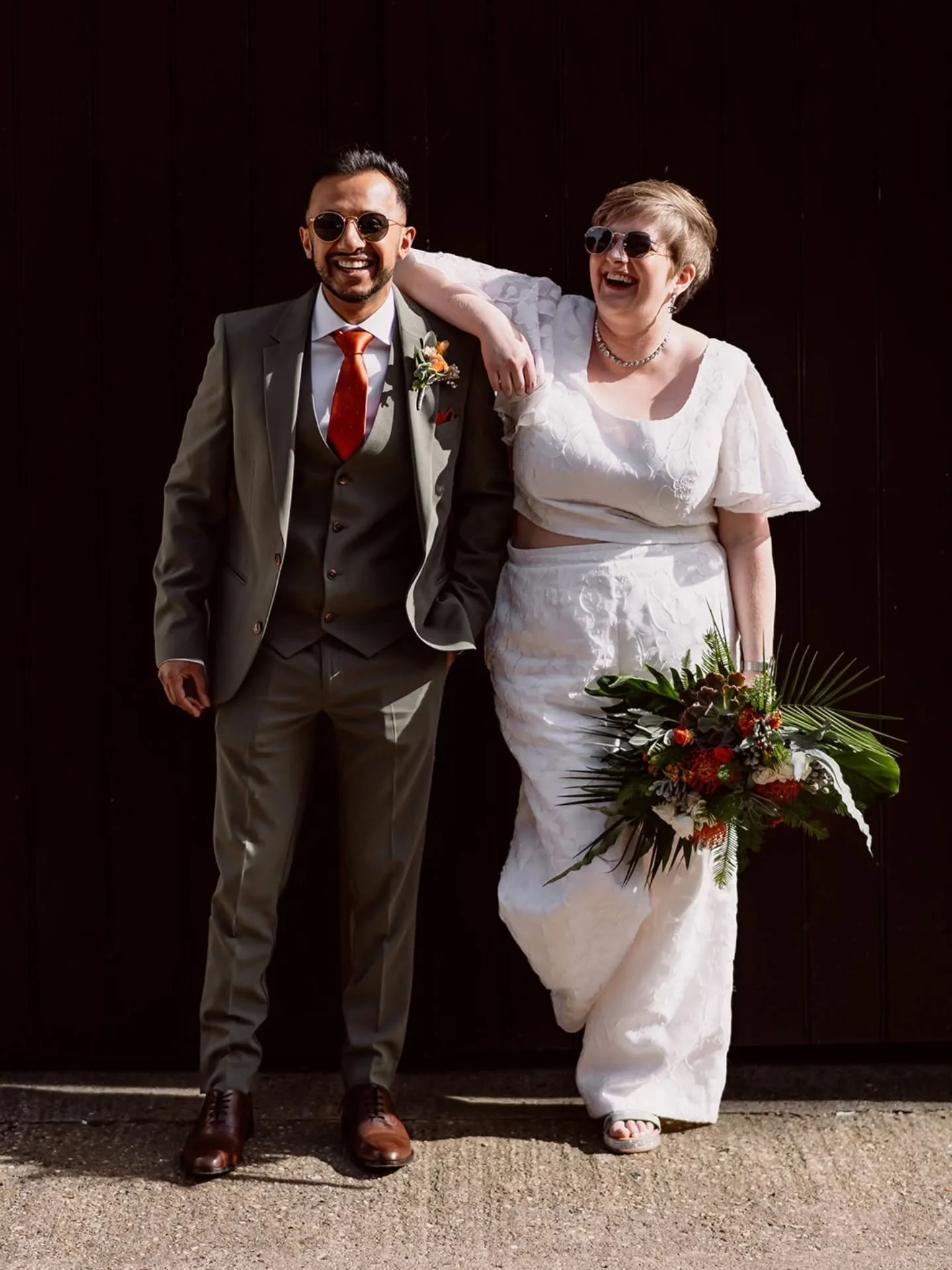 EMILY &amp; VIKESH 

The first of the bank holiday heatwave and what a way to start the weekend! 

Emily &amp; Vik tore up the rule book and really did have their wedding their way. 

They started their day with an intimate ceremony and lunch with fa