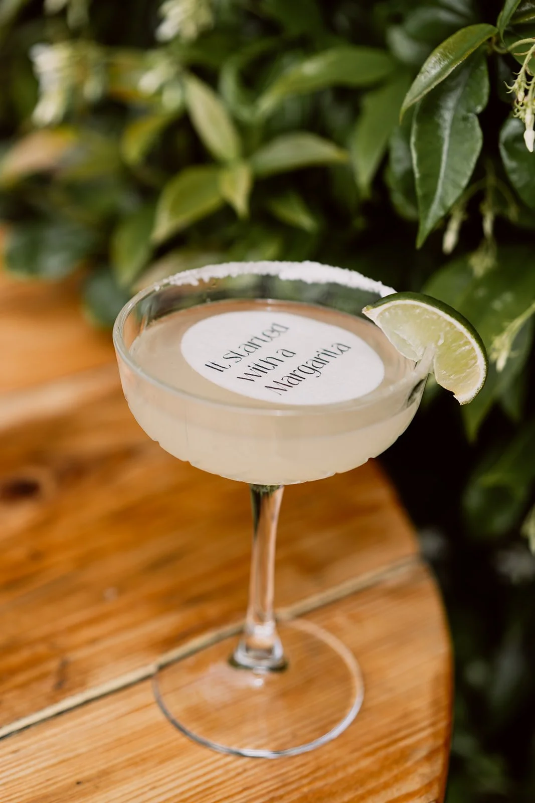 Close up shot of a Margarita during Birmingham wedding