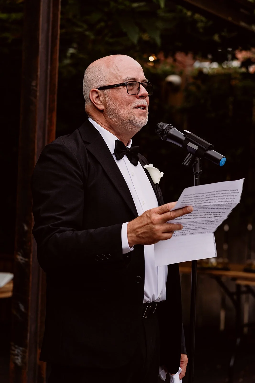 Speeches at Birmingham wedding