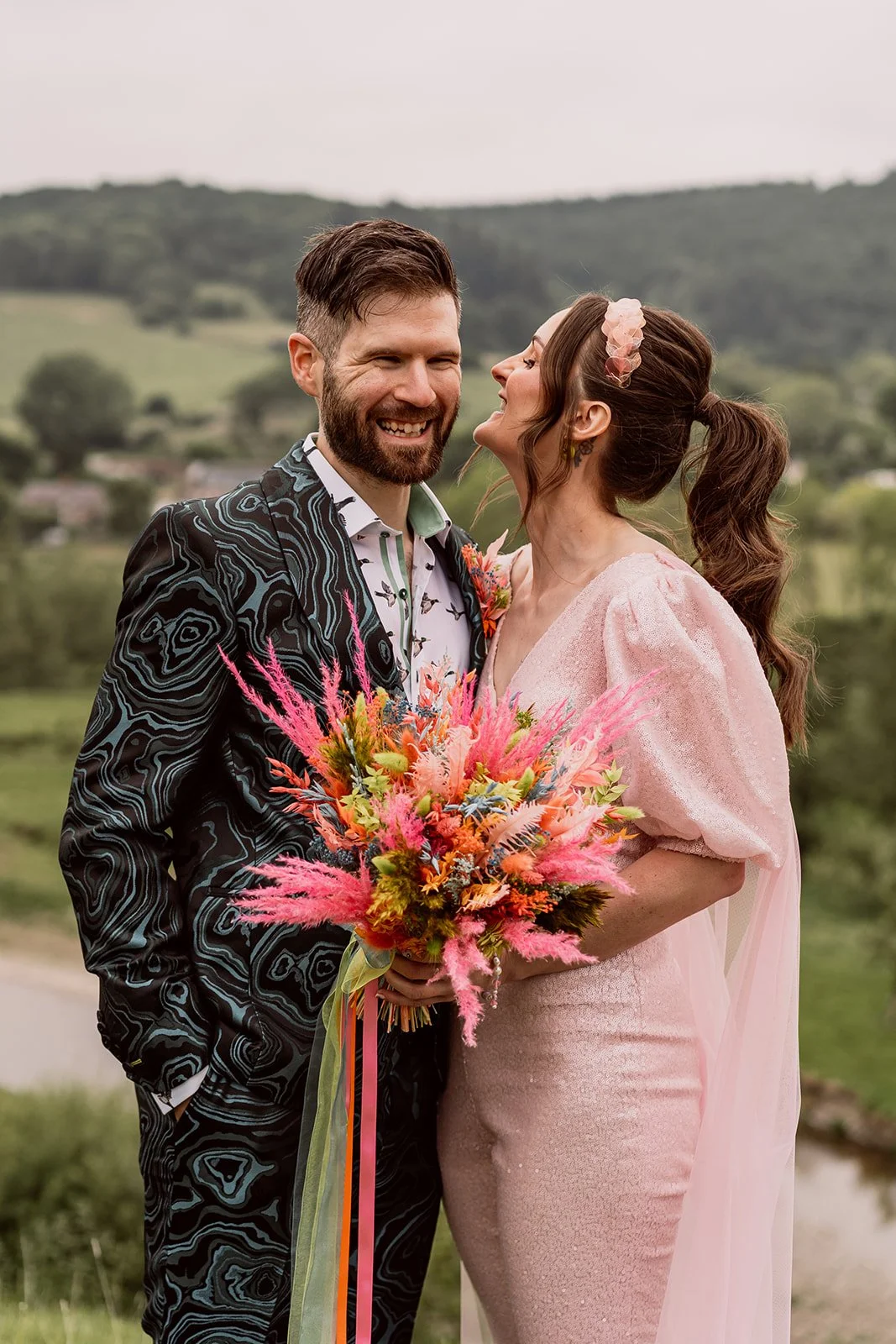 Candid portrait of couples during their wedding photography in Birimingham