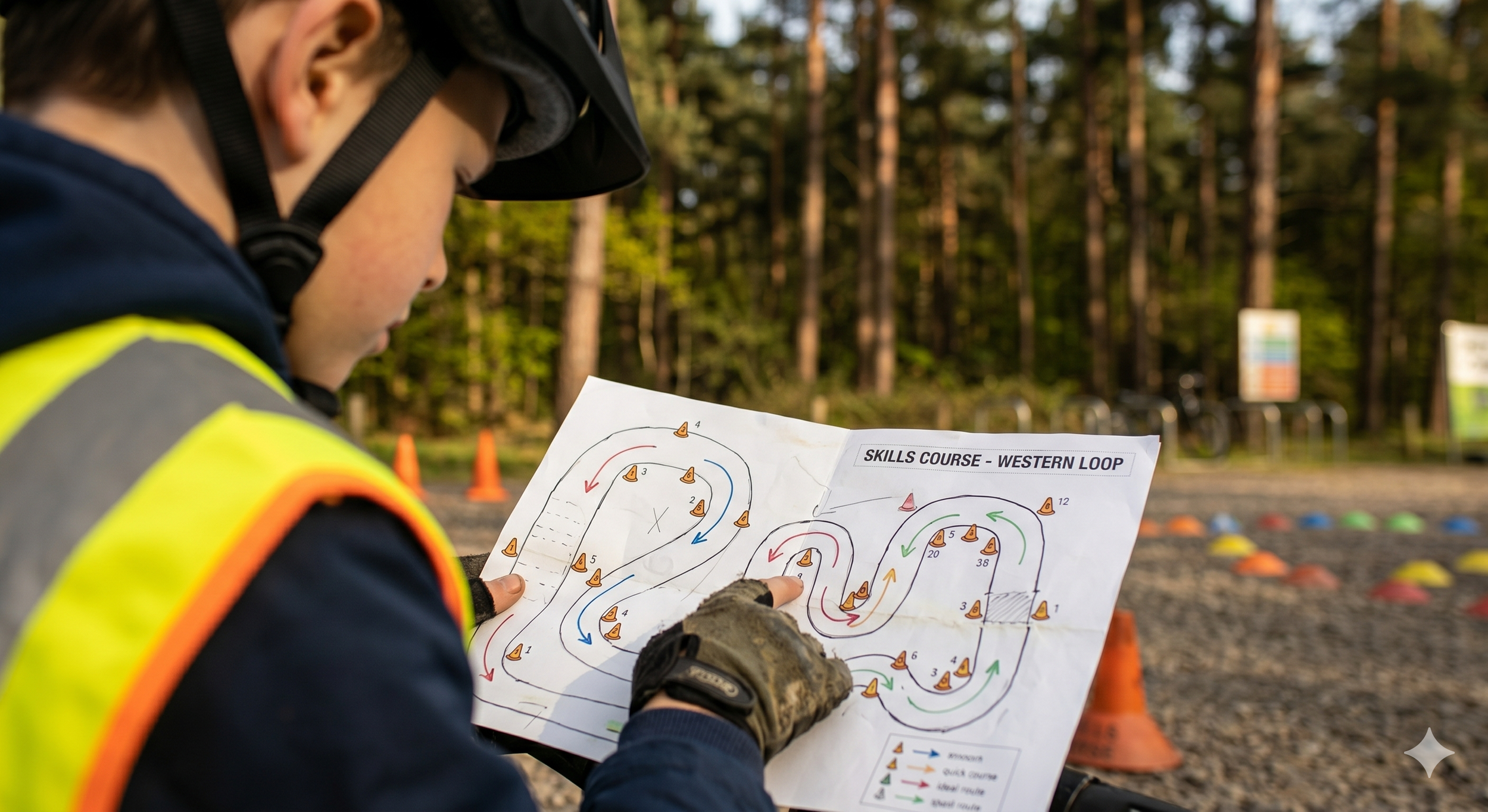 Child Learning MTB Skills at GoMTBKids Holidays Club