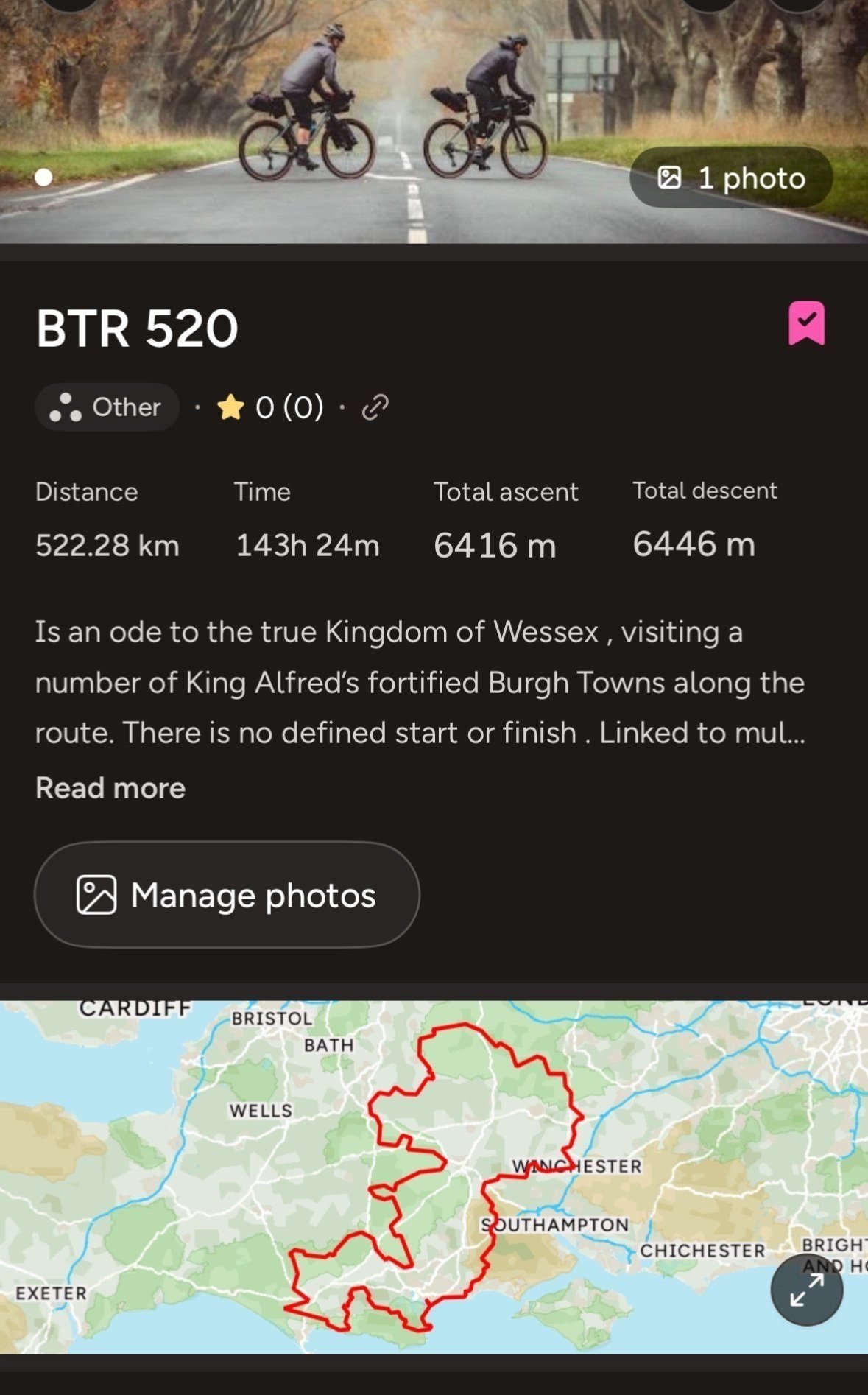 BTR 520 Full Route Only
