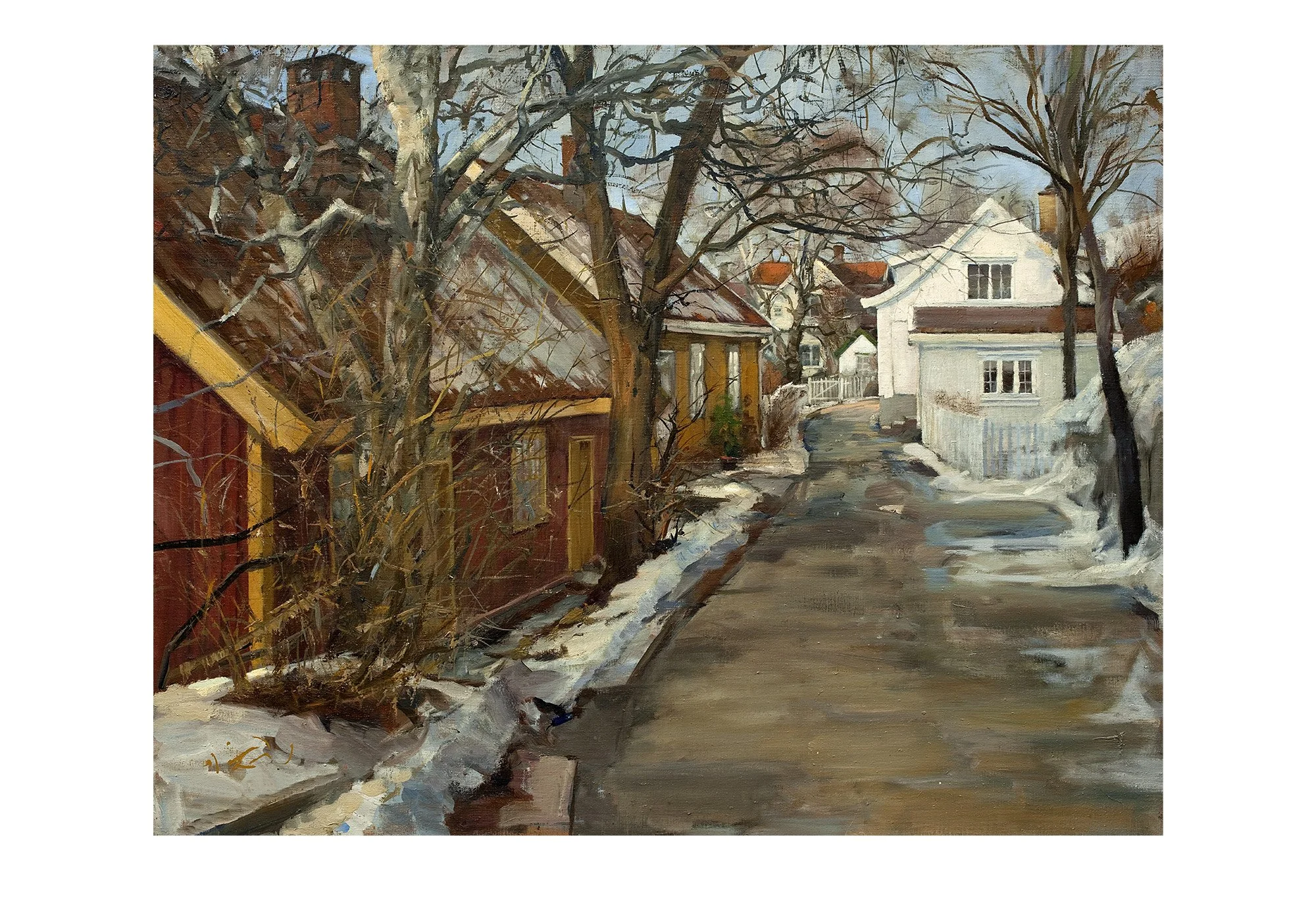 07 - Badehusgata – sheet size A3+ – picture size 19,47x44,9 – edition 15 numbered and signed copies. Printed on Somerset Enhanced 225 gr/m2.