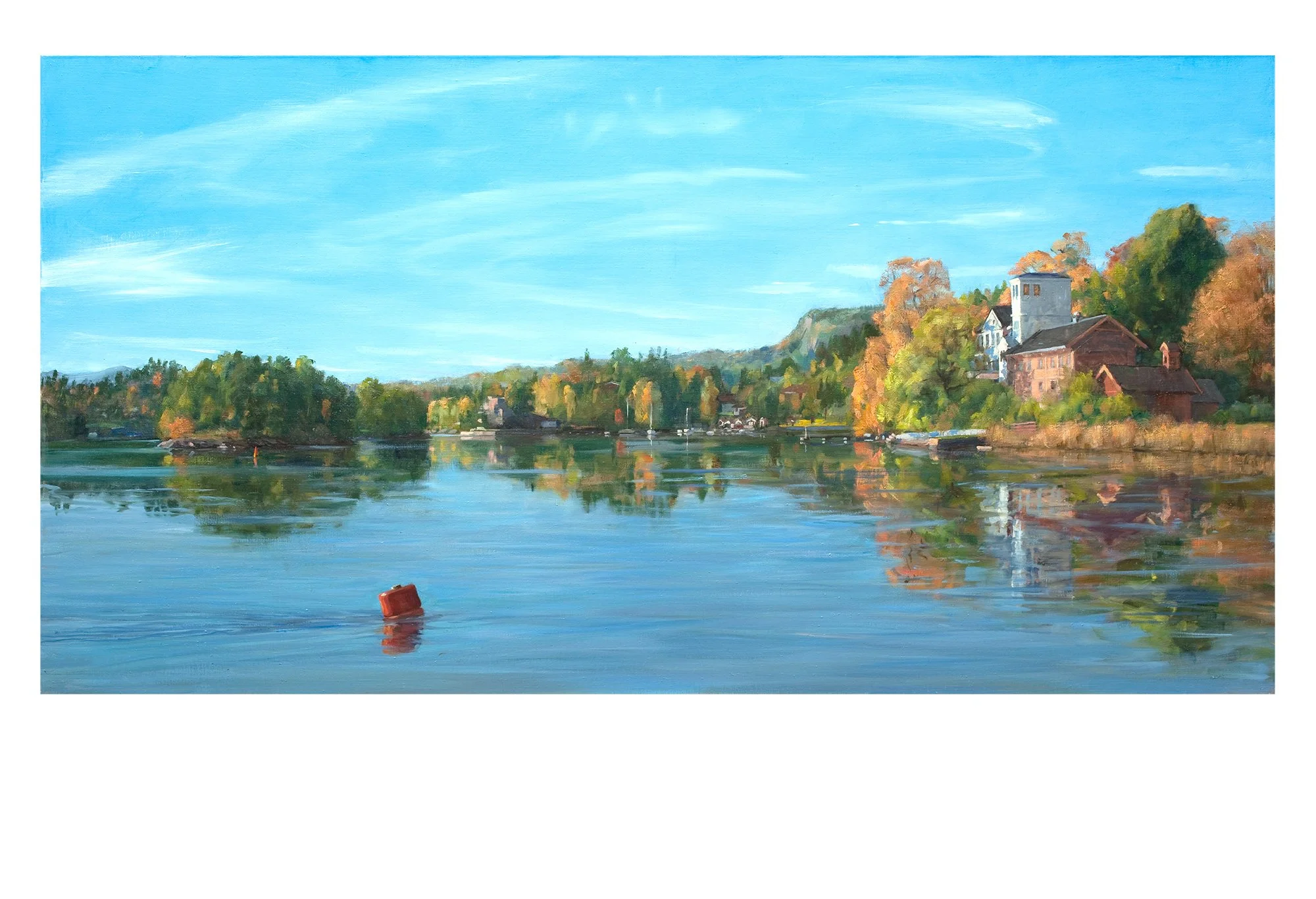48 – Kjørbo, høst – sheet size A3+ – picture size 23,45X45,3 – edition 15 numbered and signed copies. Printed on Somerset Enhanced 225 gr/m2.