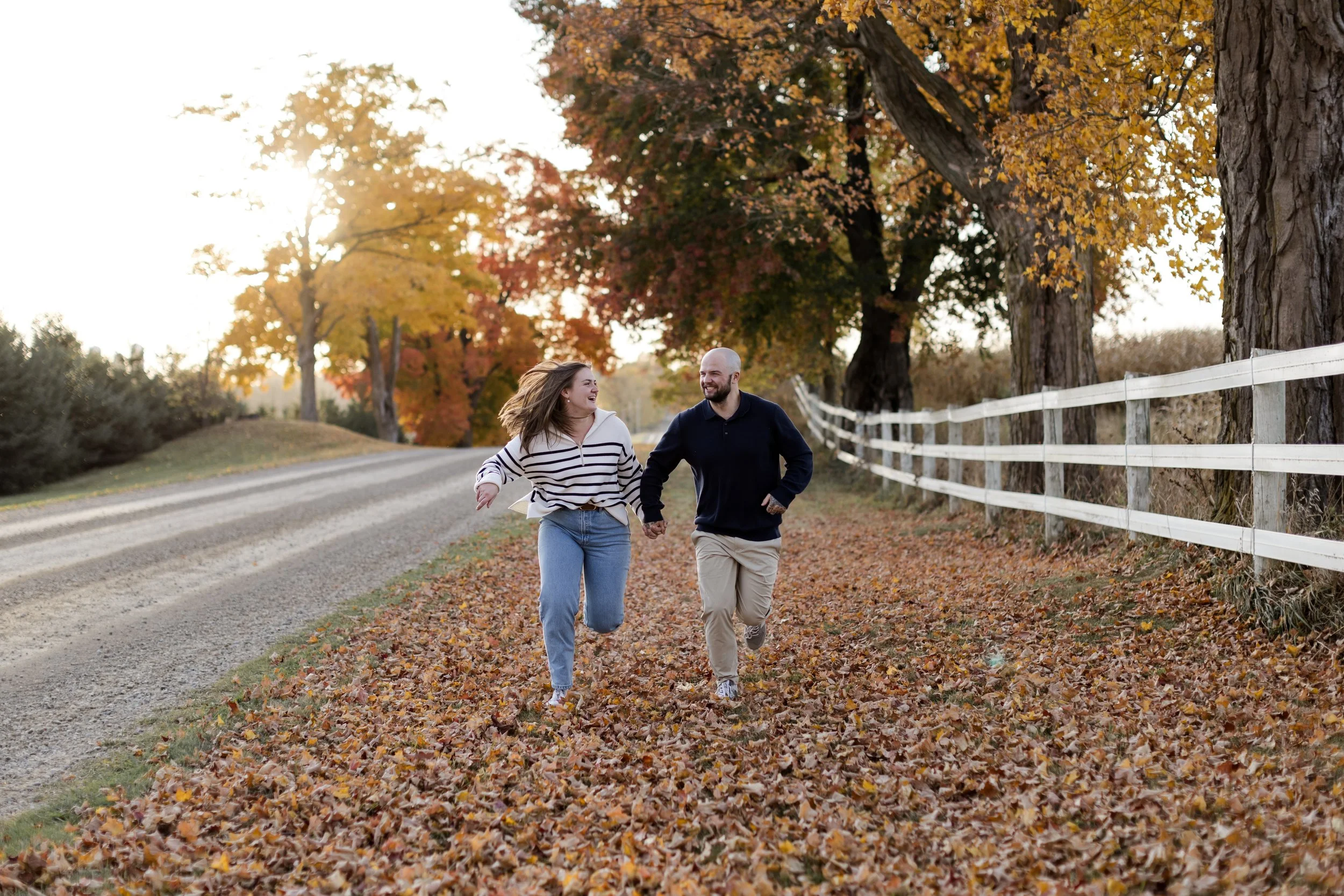 A Cozy Fall Engagement Session at a Family Property | Alli and Alex