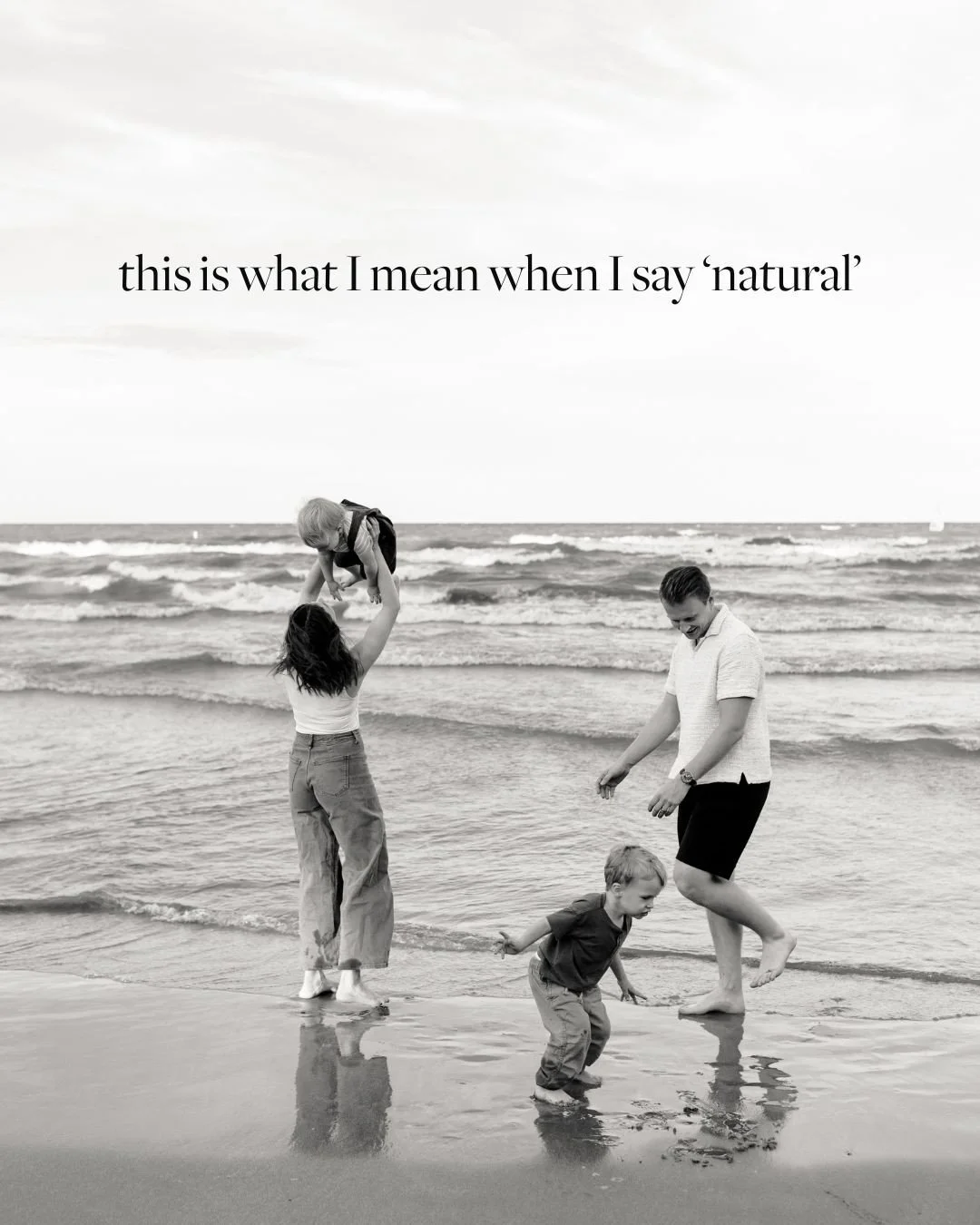 When I say &ldquo;natural,&rdquo; this is what I mean.⁠
⁠
It&rsquo;s not standing still or knowing what to do with your hands.⁠
t&rsquo;s moving, laughing, and letting moments happen without stopping them for a photo.⁠
⁠
You don&rsquo;t need to be &l