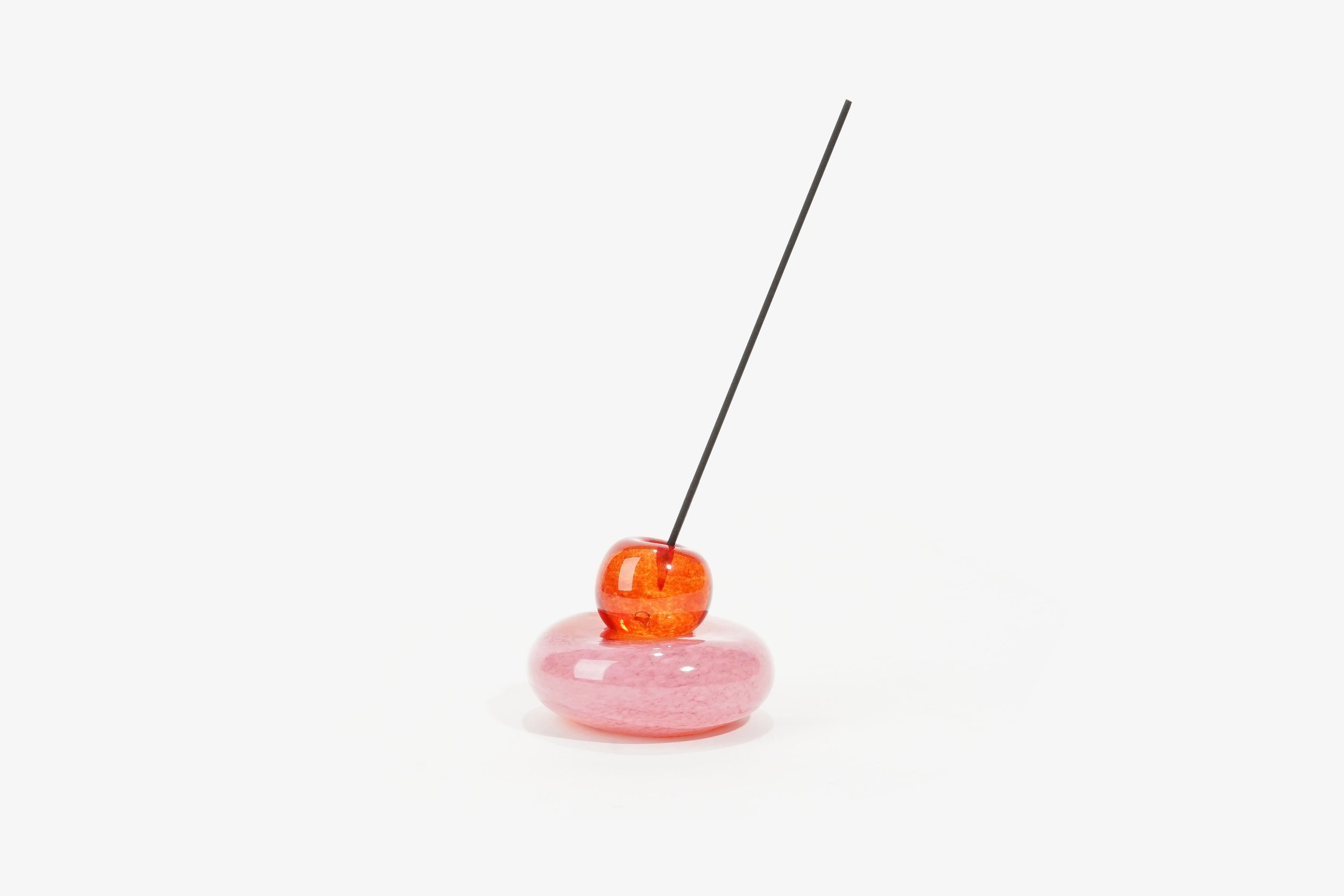 Jelly Incense Stand by Miwa Ito - red x pink — unun