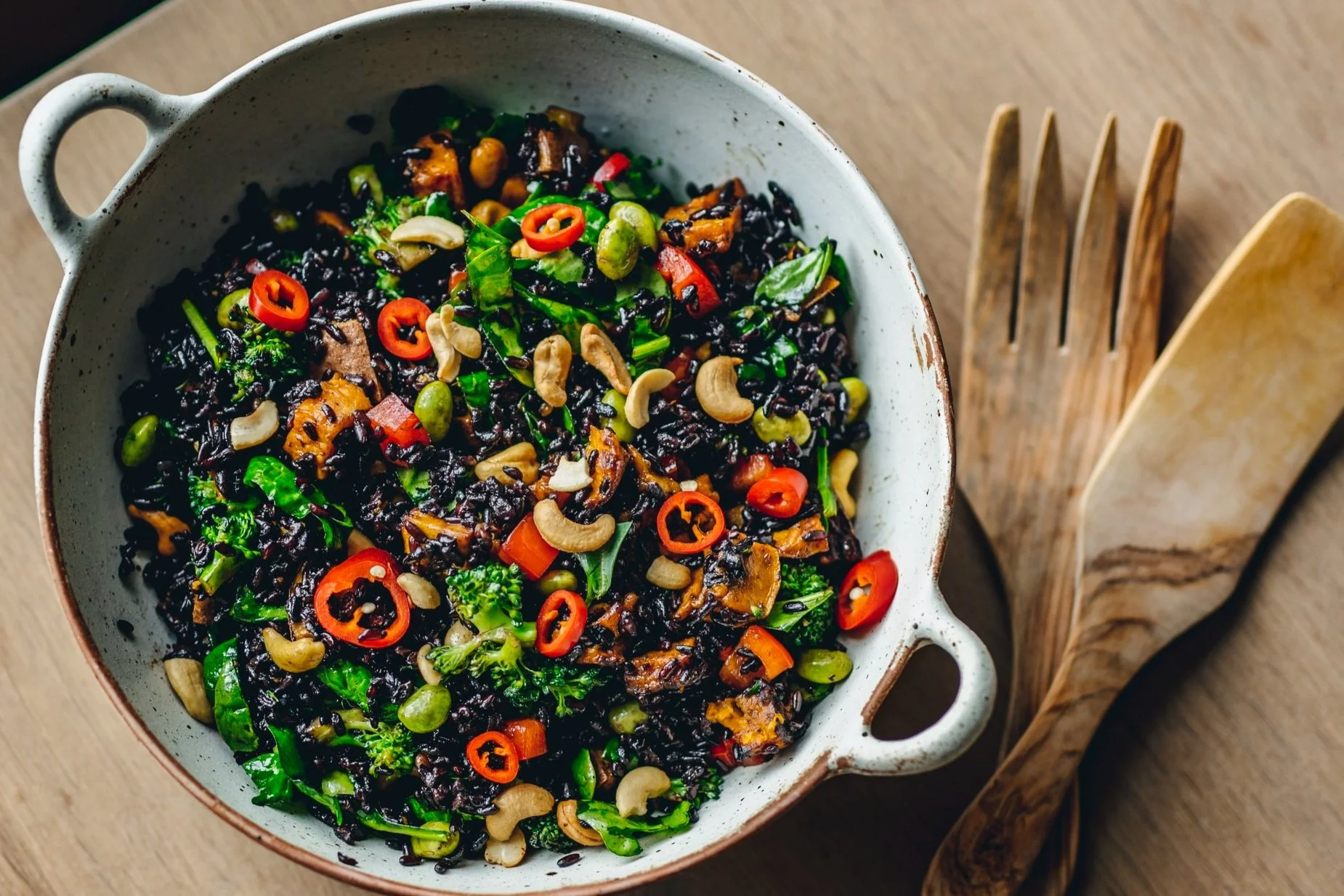 Black Rice Asian Salad