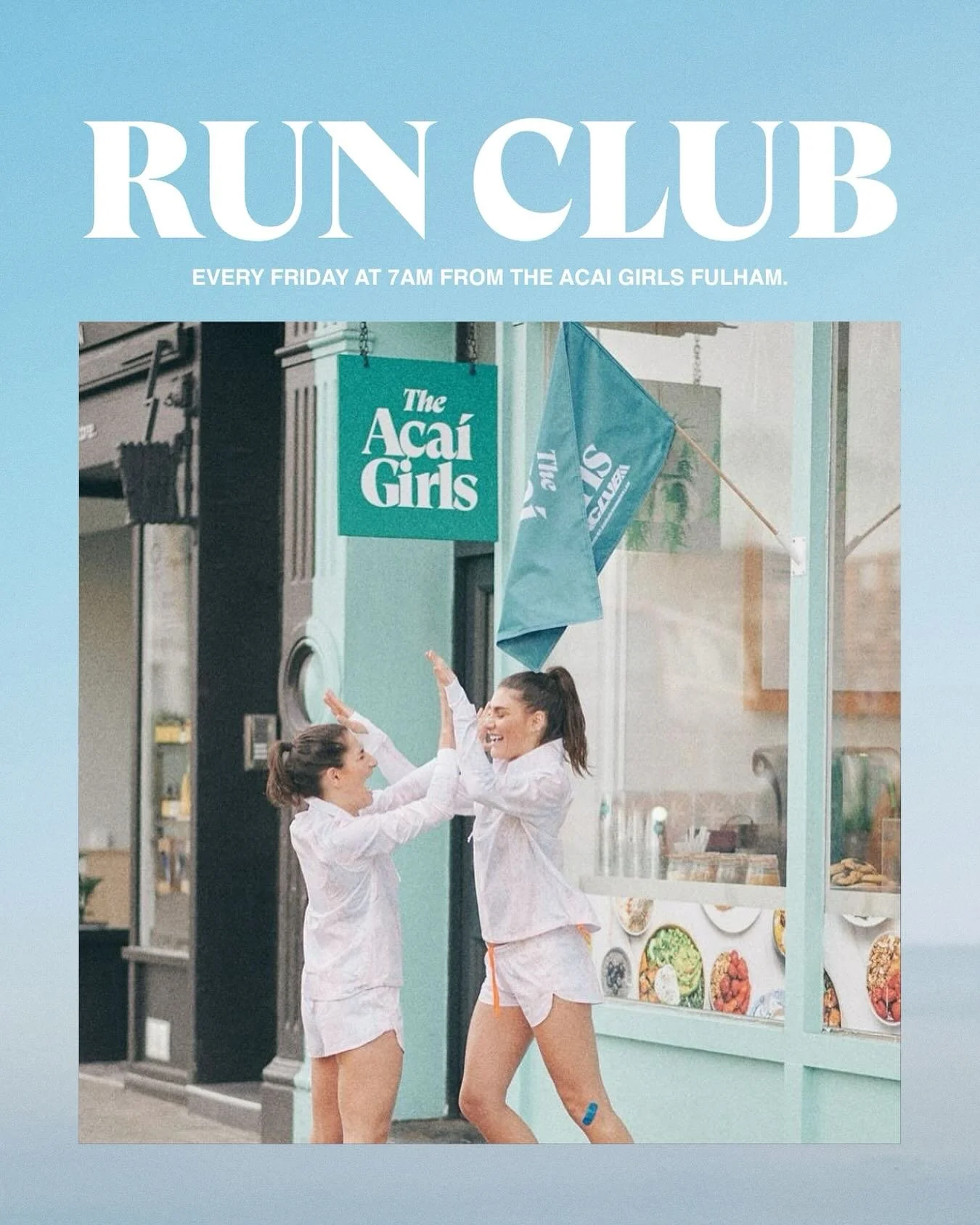 Join us every Friday at 7am in Fulham! 

Start your morning right with a run, then stick around for coffee, matcha &amp; a good catch-up. It&rsquo;s the perfect way to spend time with friends, meet new people and connect with our amazing AG community