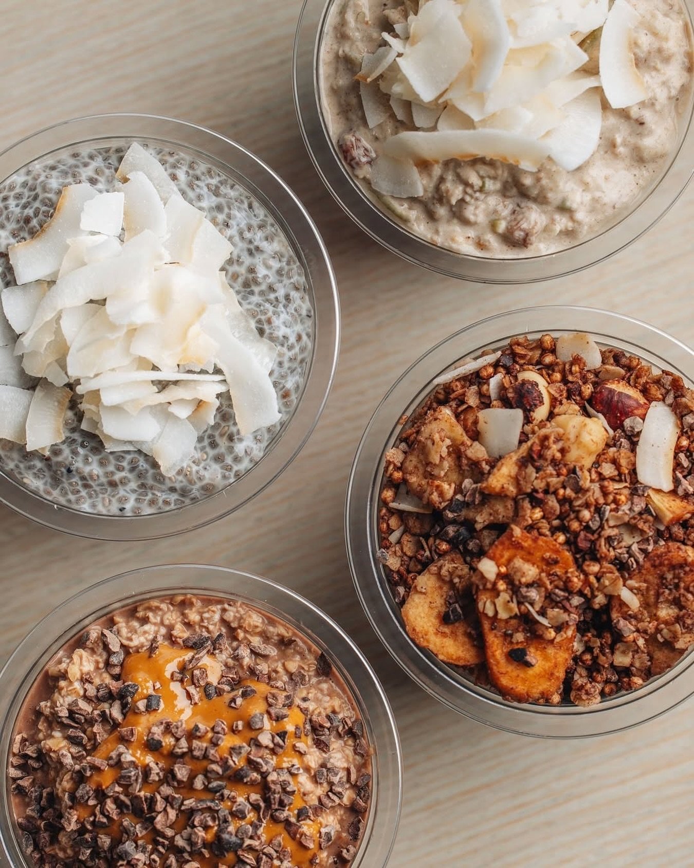 Start your day with our overnight oats ✨

The easiest way to stay fuelled all morning - slow-release energy, big flavour. 

Which one are you picking? 

#theacaigirls #ᴏvernightoats #londoncafe