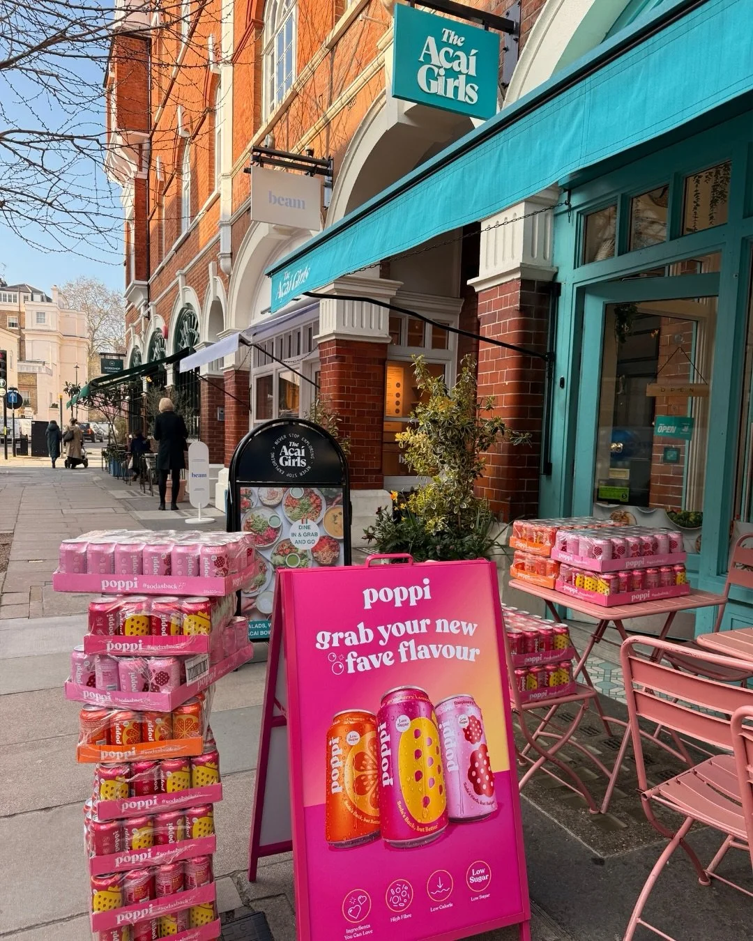 You heard it here first 🥤 @drinkpoppi has landed in the UK and we&rsquo;re so excited to be one of only four brands stocking them!

Sip a Drink Poppi in all three of our stores from today, or order on Deliveroo. 🥤

#TheAcaiGirls