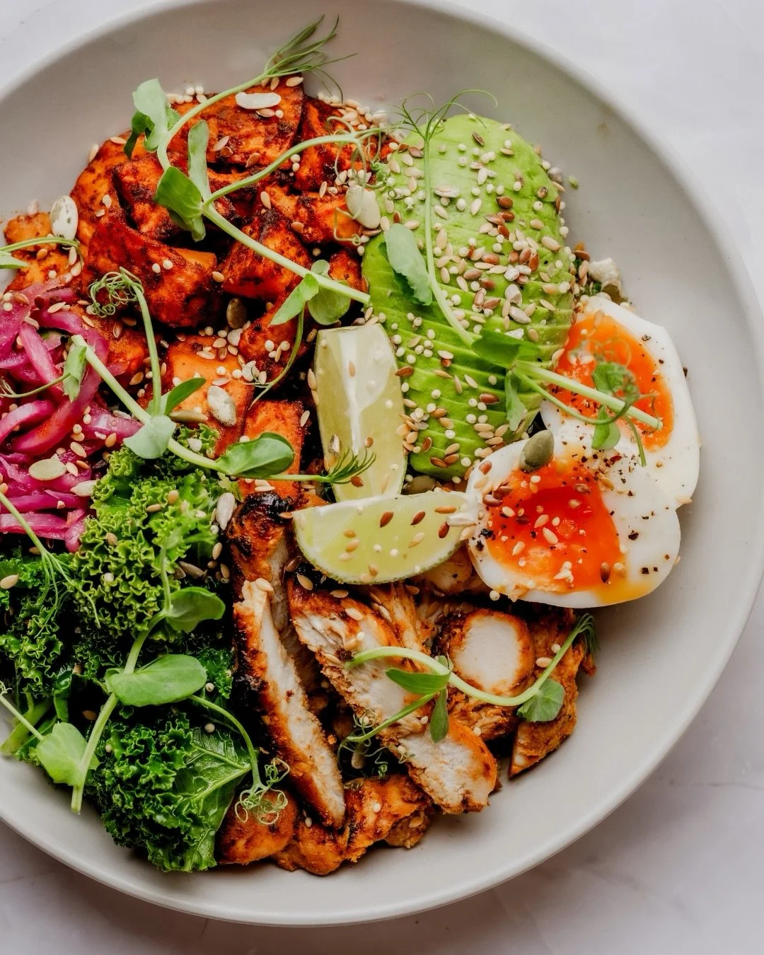 Colourful, nourishing bowls designed to leave you feeling good from the inside out 💚✨

P.S. There&rsquo;s a little something waiting in our broadcast channel this week 👀

#TheAcaiGirls