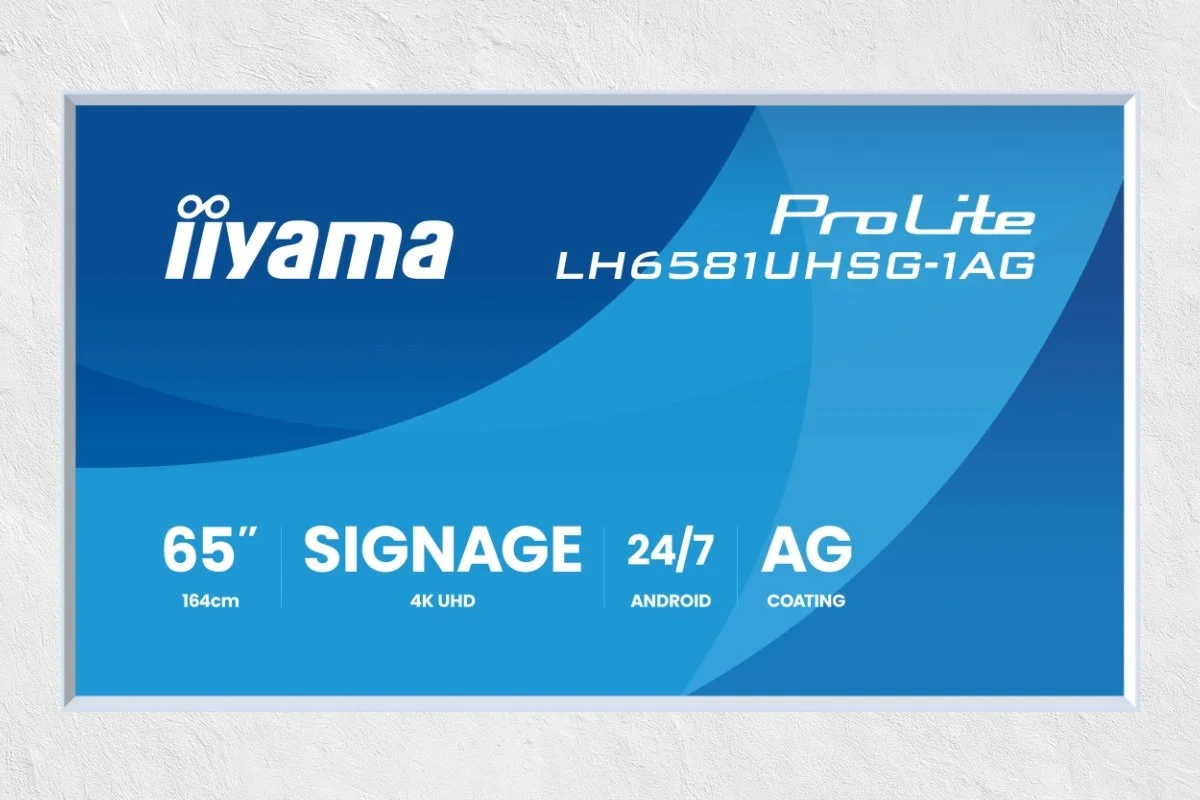 infoskærm hvide rammer