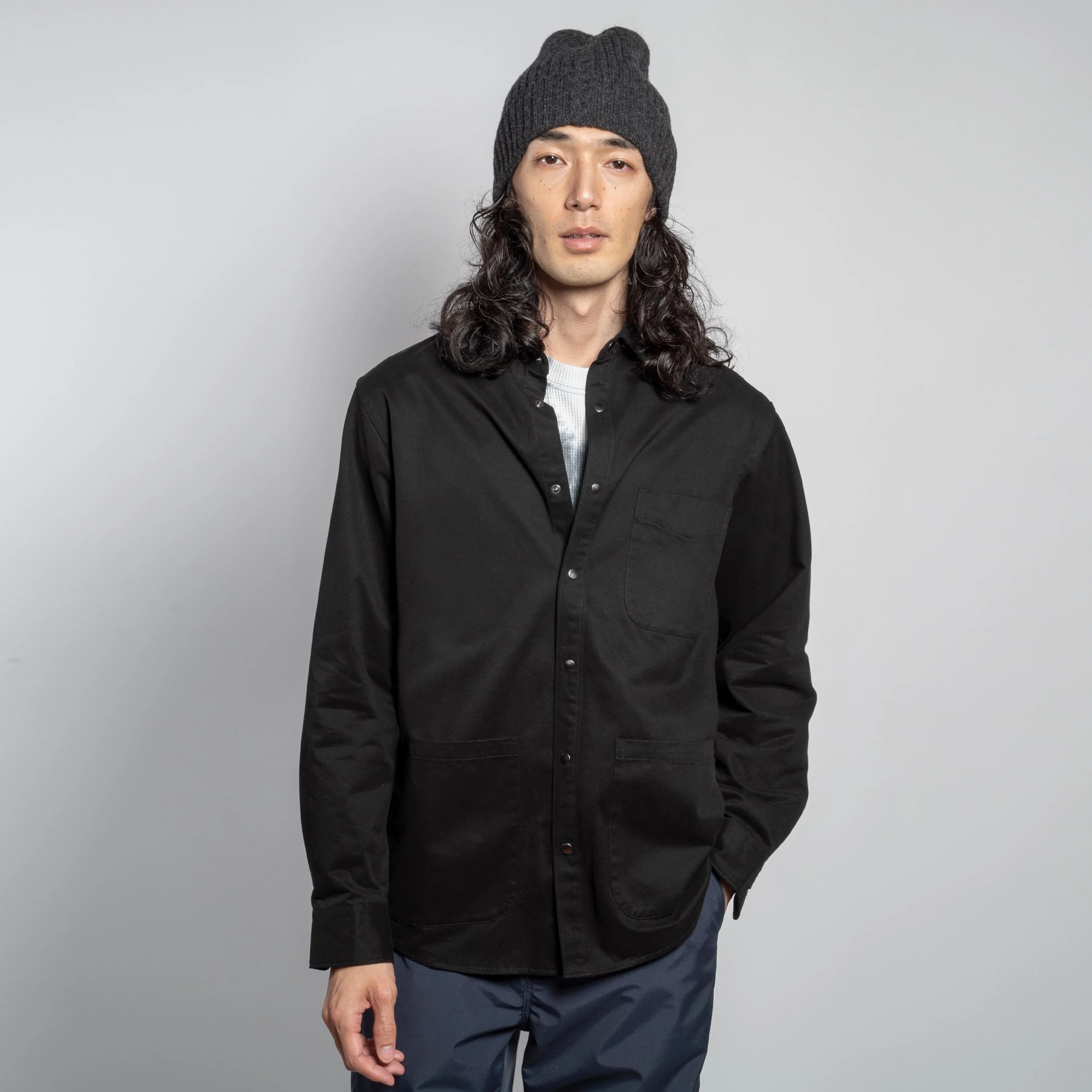 washed cotton drill work jackets