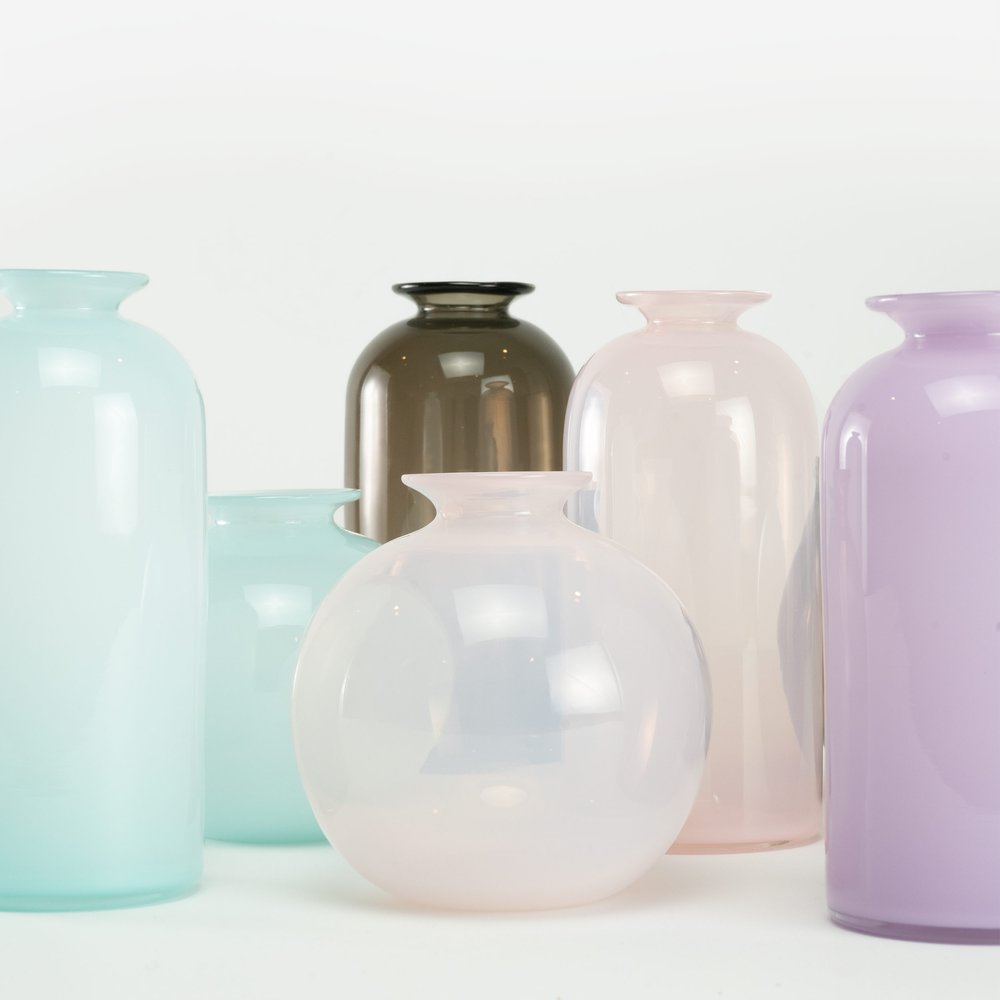 Vases Blown Collection: Floral Garden - Blown Vase - Original
